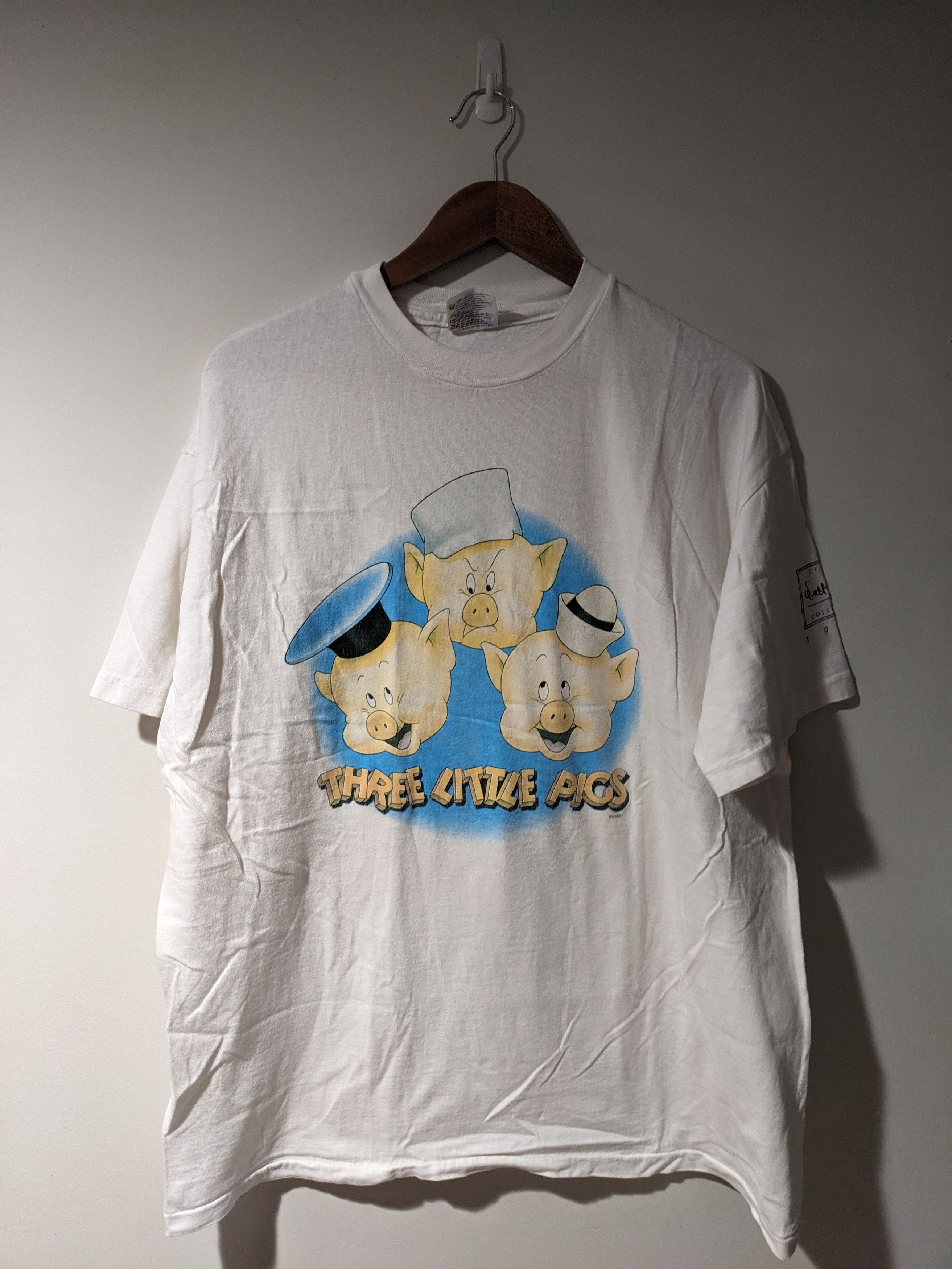 Cartoon Network × Vintage × Warner Bros Vintage 1994 Three Little Pig Looney Tunes X-Large T-Shirt Size US XL / EU 56 / 4 - 1 Thumbnail
