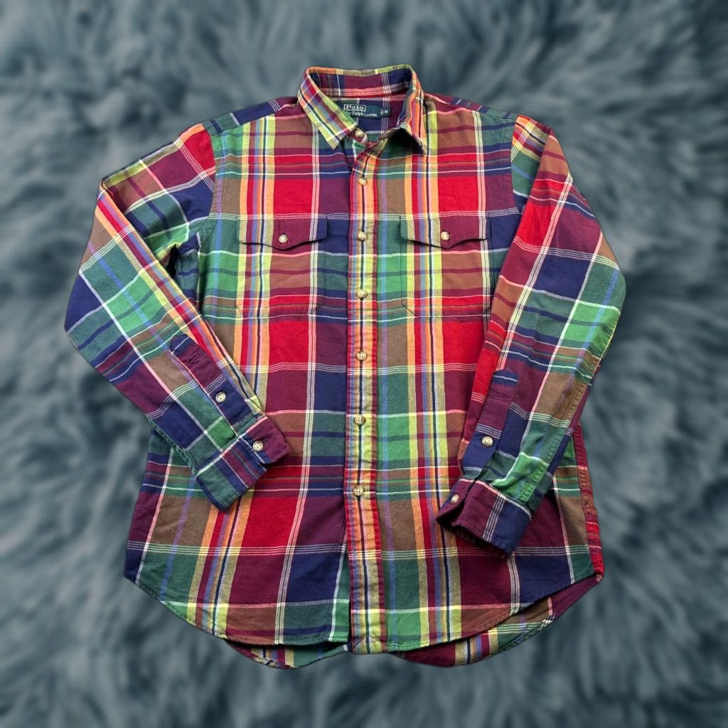 Polo Ralph Lauren Polo Ralph Lauren Shirt Medium Double Pocket Button Up Southwestern Work Mens Size US M / EU 48-50 / 2 - 1 Thumbnail