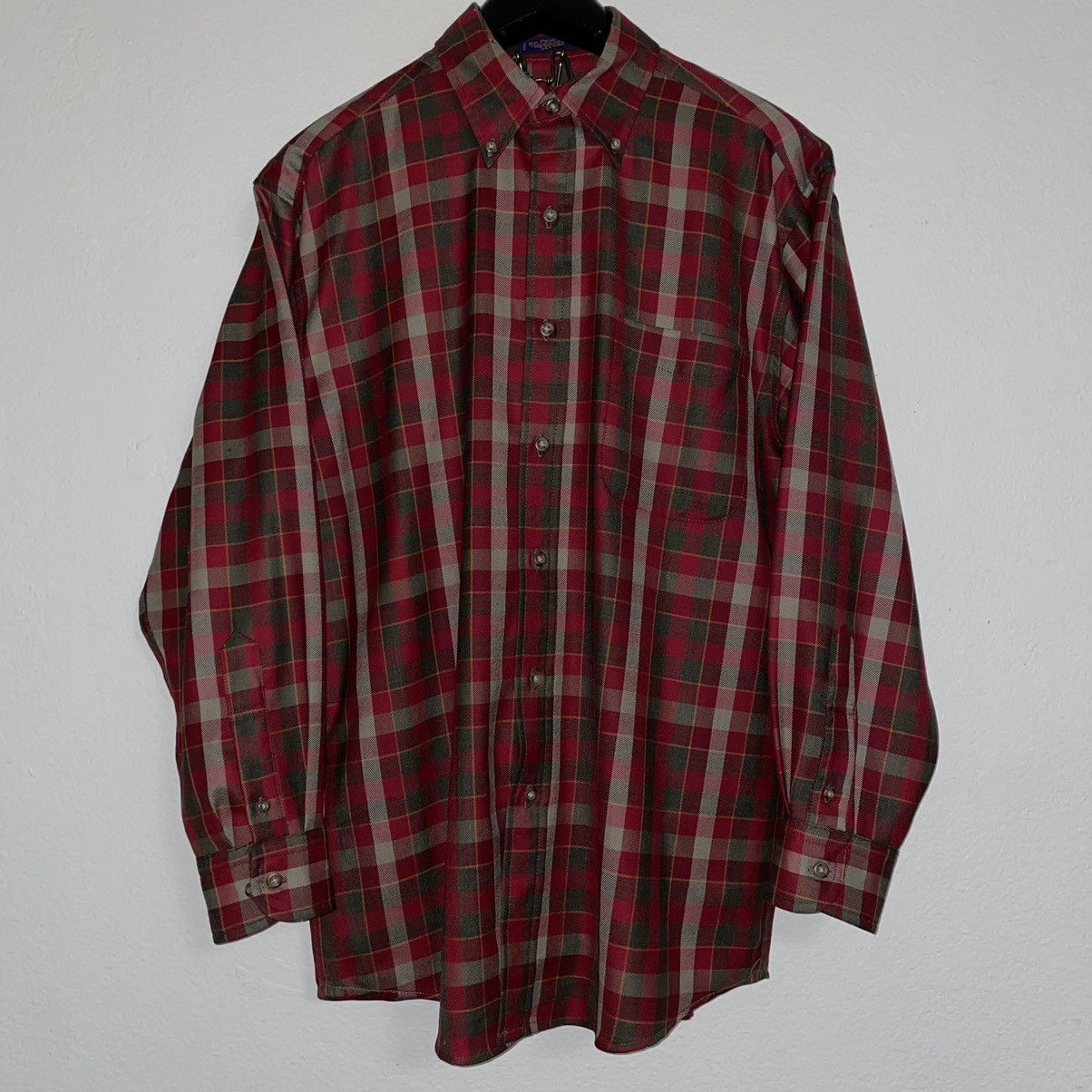 Pendleton × Vintage Pendleton Red Tartan Flannel Virgin Wool Size US M / EU 48-50 / 2 - 1 Thumbnail