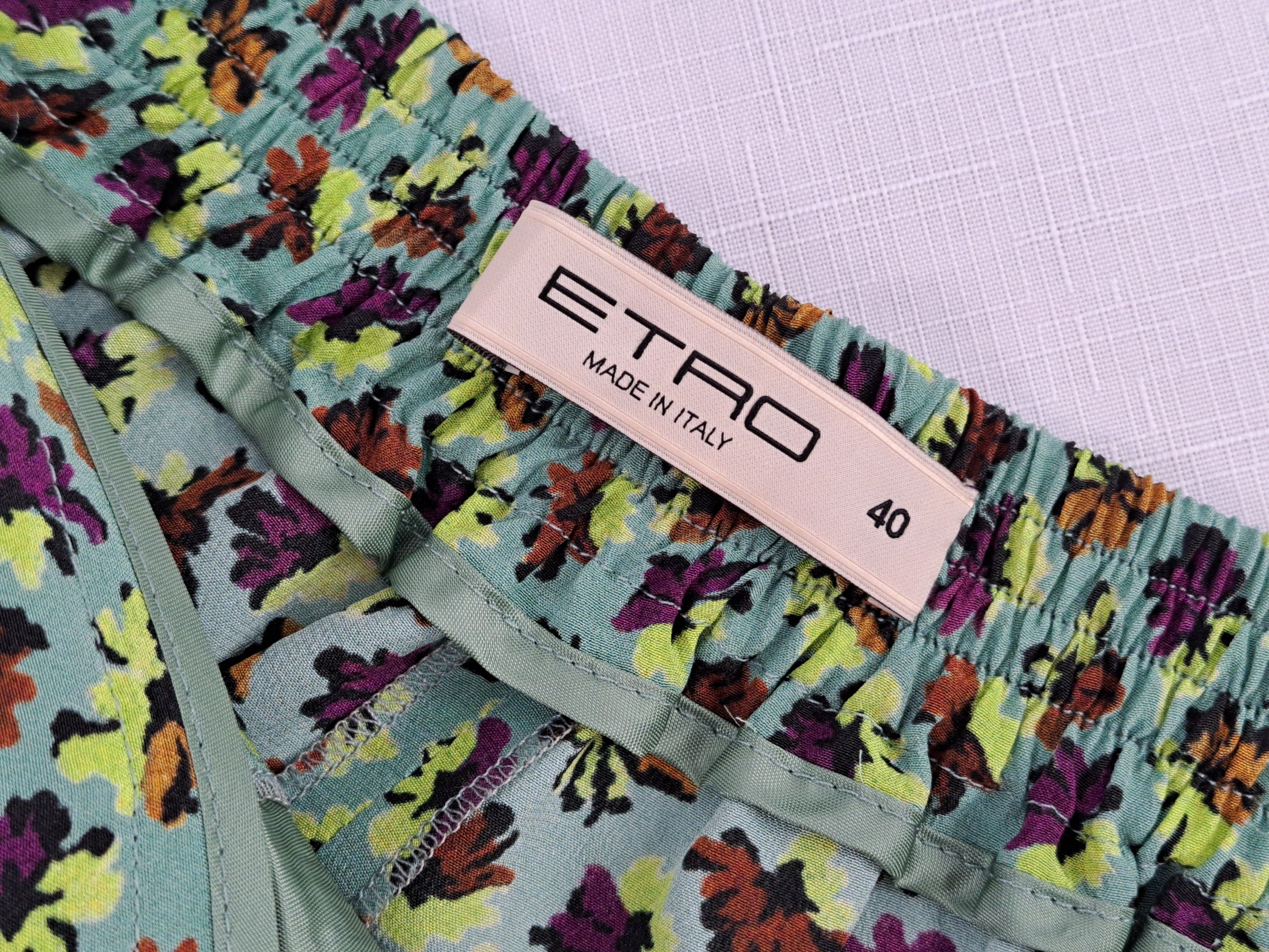 Etro ETRO floral print silk trousers. Size 40IT. Size 27" / US 4 / IT 40 - 8 Thumbnail