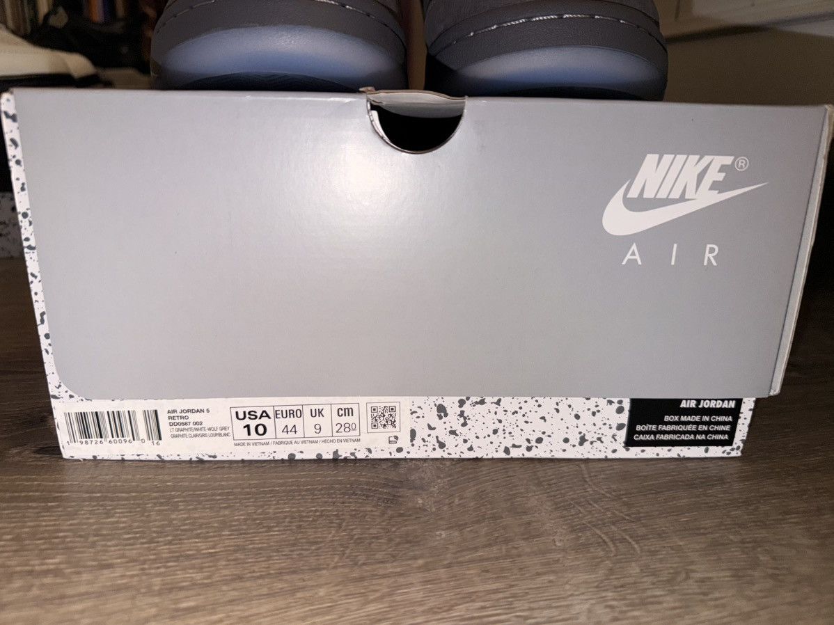 Jordan Brand WOLF GREY 5 DS/Deadstock Size US 10 / EU 43 - 9 Thumbnail