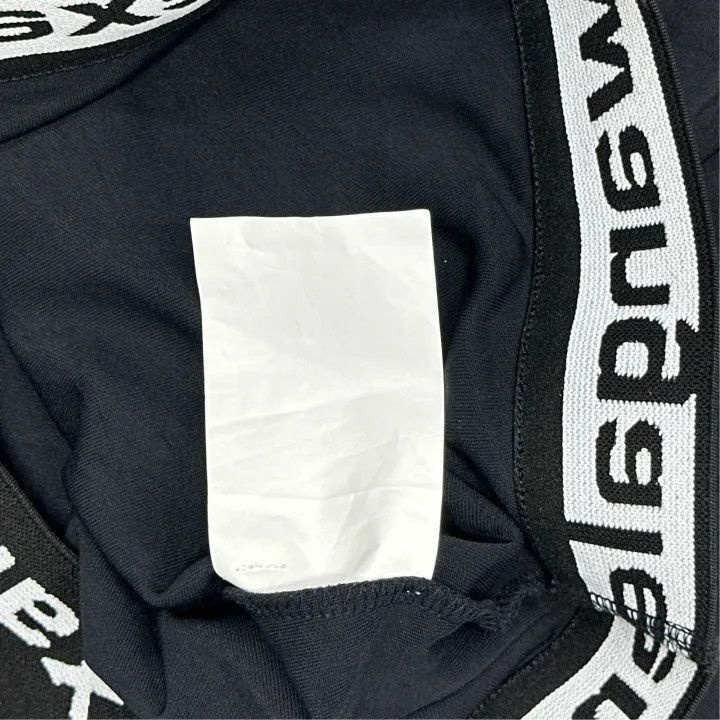 Alexander Wang Alexander Wang Black Logo Crop Top T-Shirt - Size M / US 6-8 / IT 42-44 - 3 Thumbnail