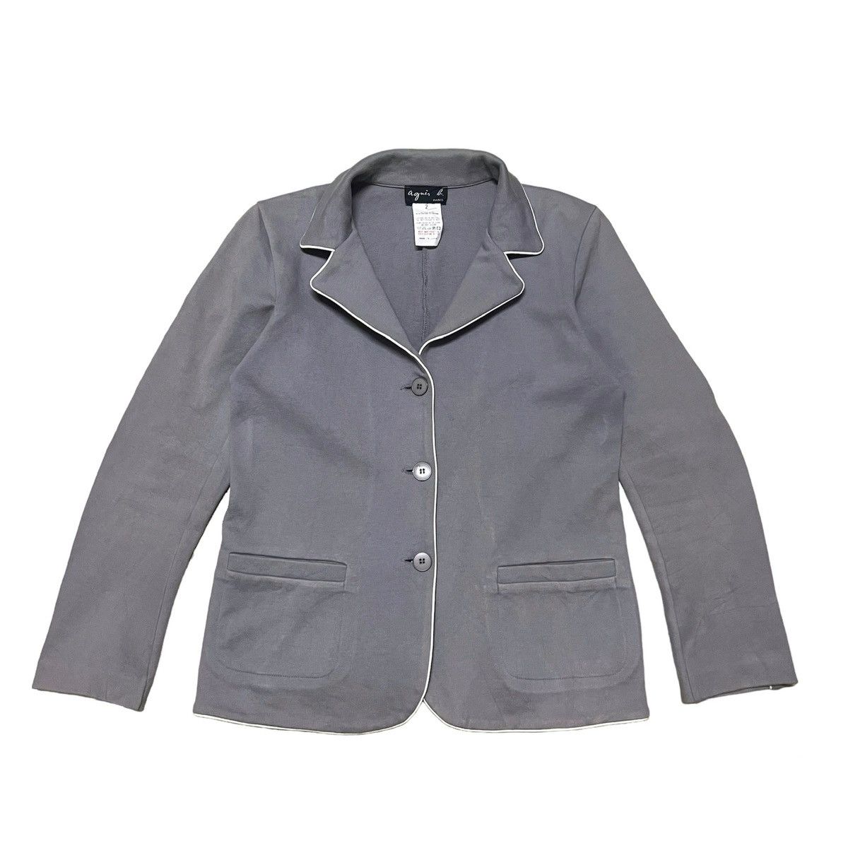 Designer × Japanese Brand × agnes b. Agnes B Blazer Coat Jacket Size S / US 4 / IT 40 - 1 Thumbnail