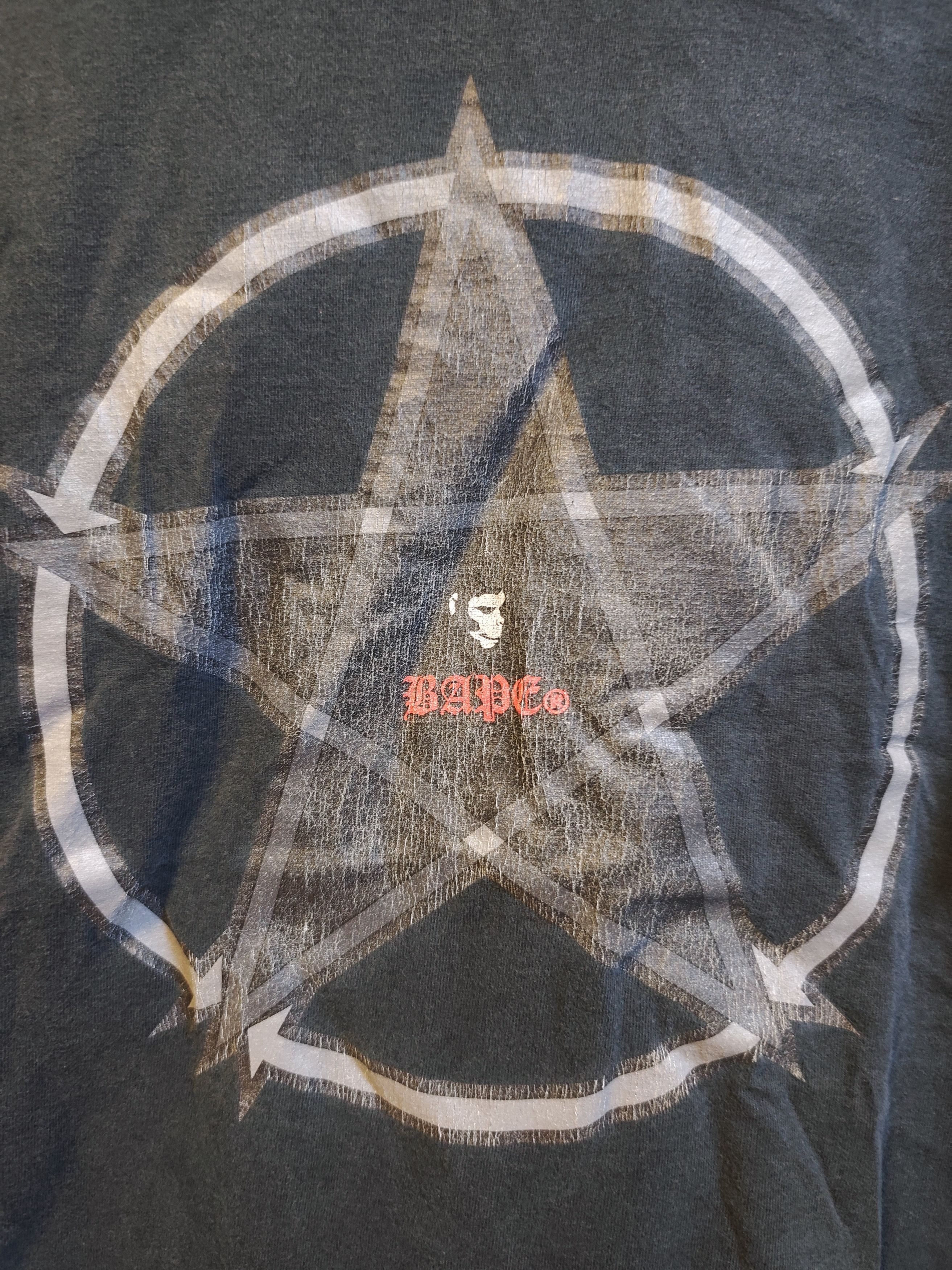 Bape Vintage Bape Pentagram Tee Size US L / EU 52-54 / 3 - 5 Thumbnail