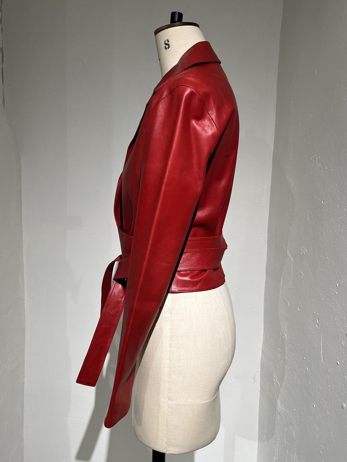 Gucci 2001 Tom Ford Wrap Leather Shirt Size S / US 4 / IT 40 - 3 Thumbnail