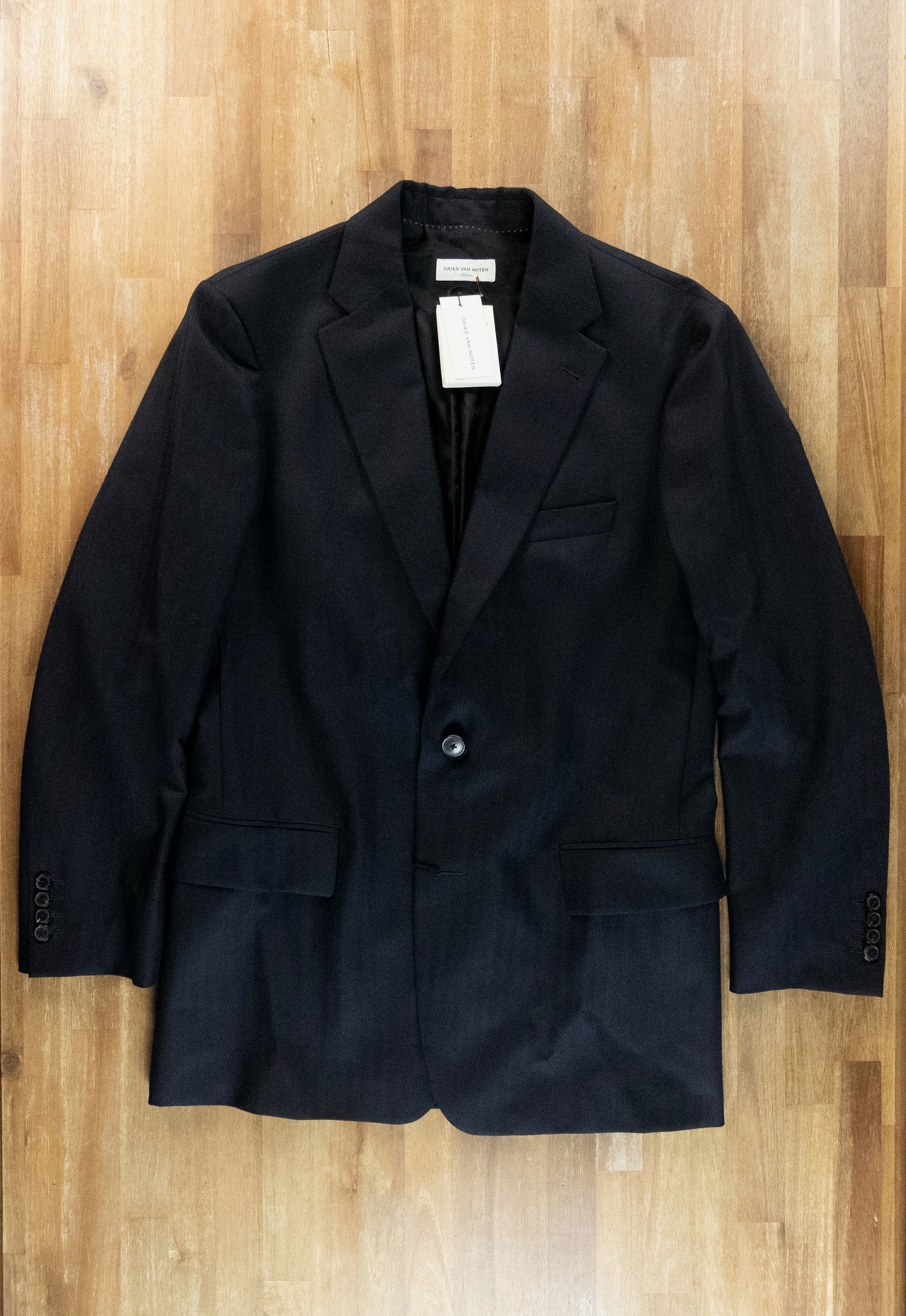 Dries Van Noten DRIES VAN NOTEN Blunt navy blue wool blazer Medium Size 38R - 4 Thumbnail