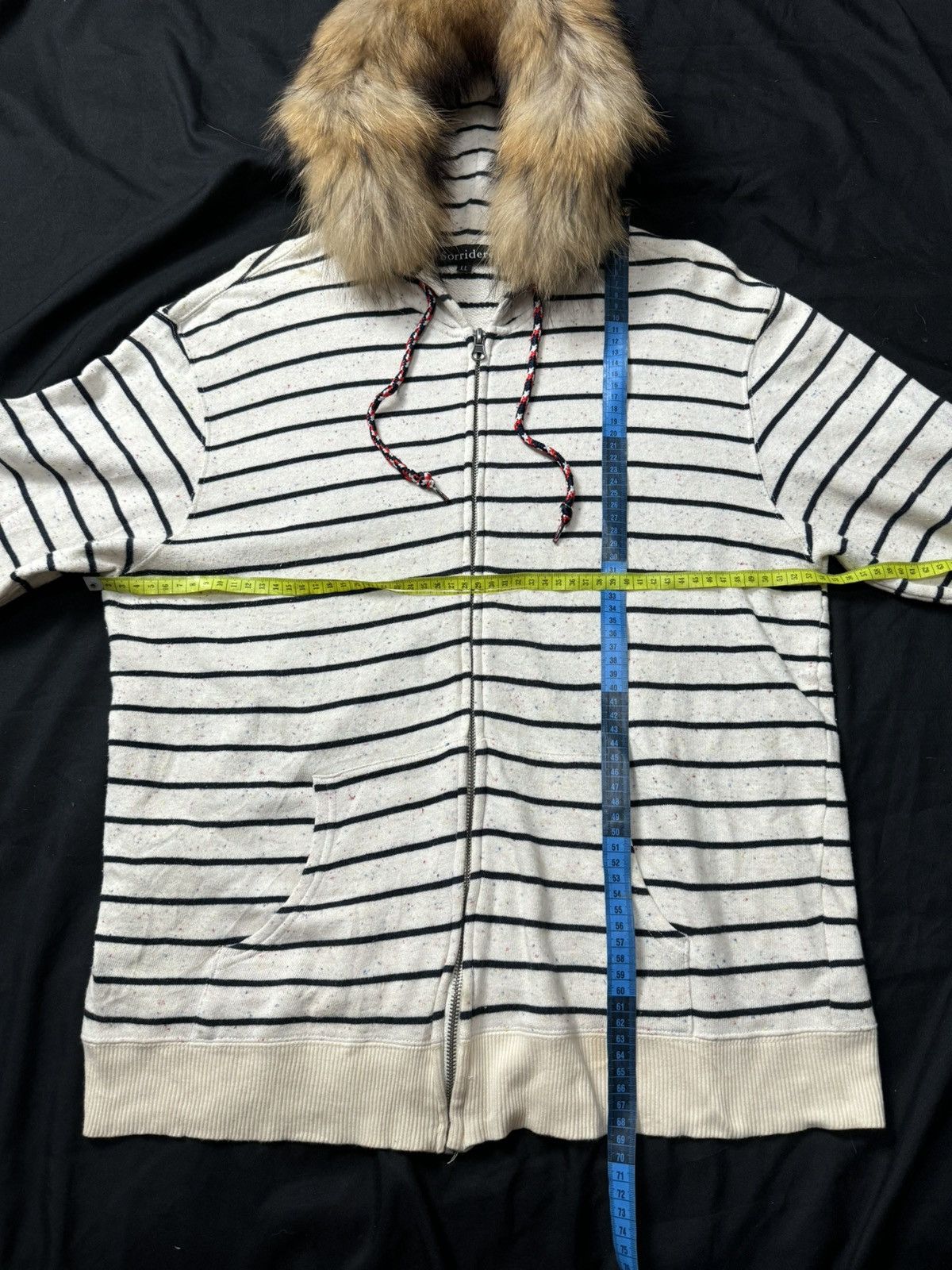 Beauty Beast × Japanese Brand × Le Grande Bleu (L.G.B.) Striped fur hoodie sorridere Size US L / EU 52-54 / 3 - 6 Thumbnail