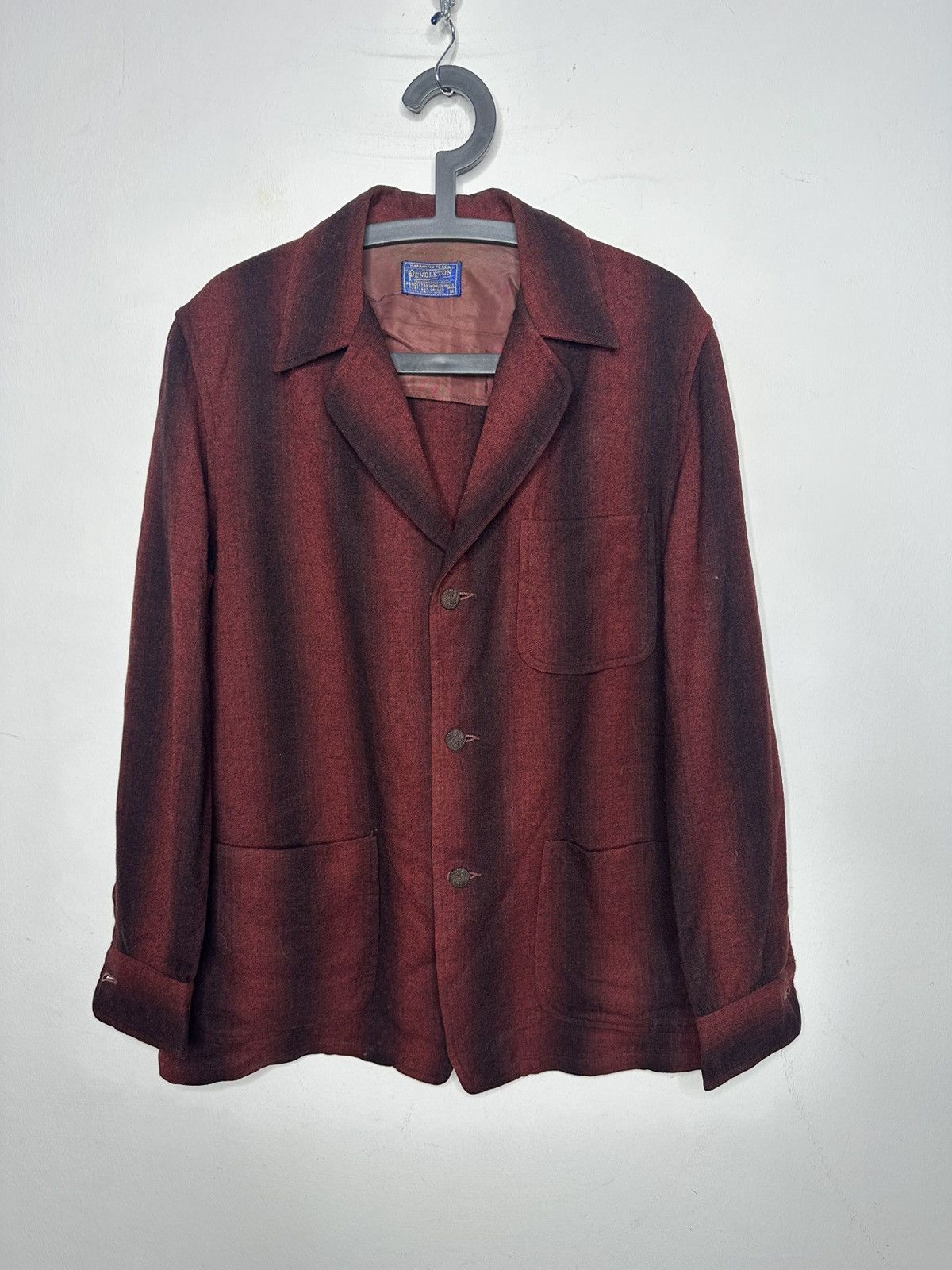 Pendleton Pendleton Country Red Blazer Shirt Size 38R - 3 Thumbnail