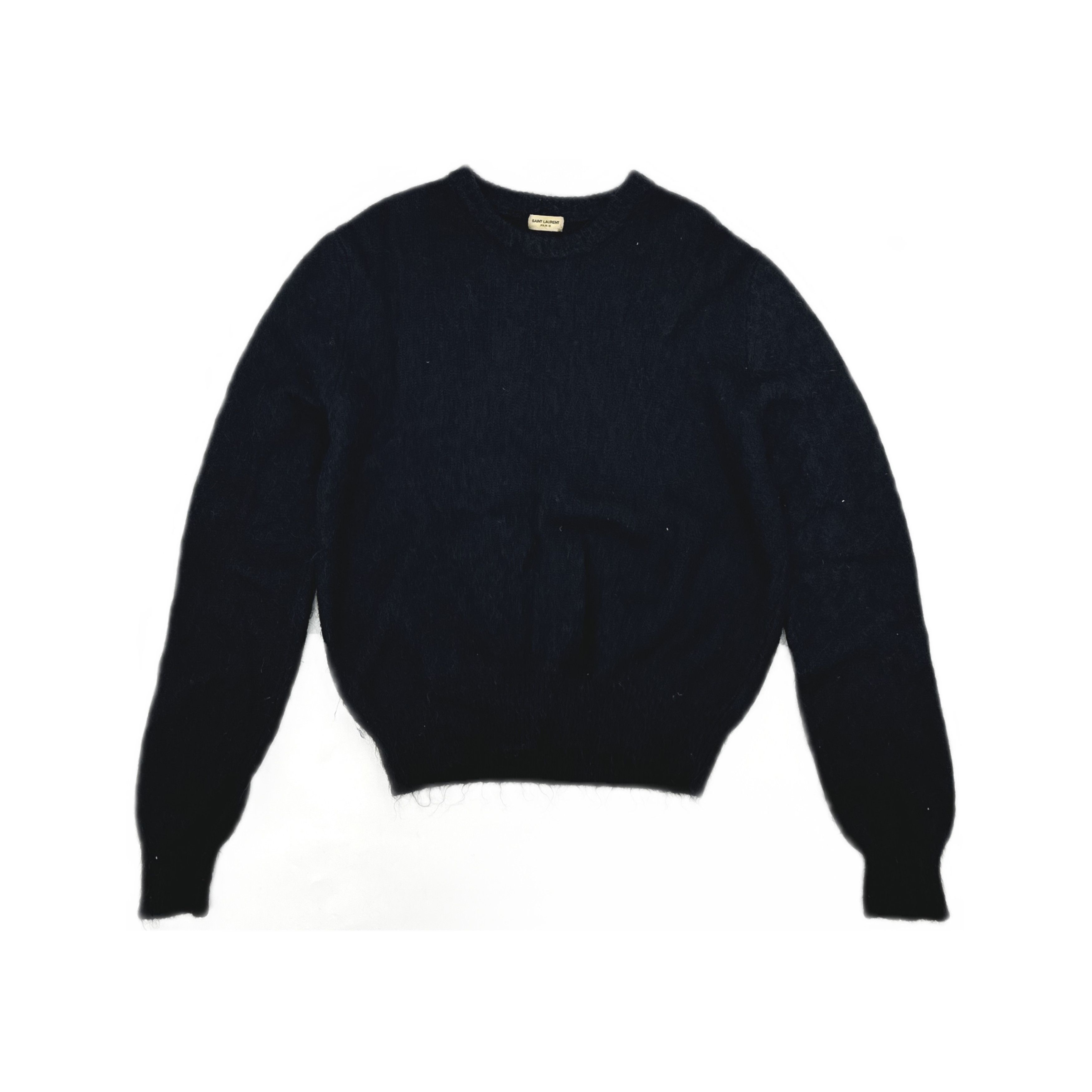 Saint Laurent Paris Saint Laurent Black Knit Sweater Size XL Size US XL / EU 56 / 4 - 1 Thumbnail