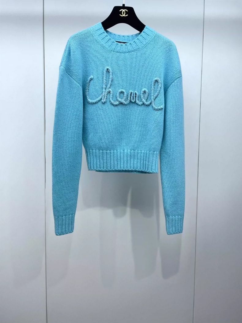 Chanel Chanel Letter embroidered sweater 2504-Nextarrow Size XXS / US 00 / IT 34 - 1 Thumbnail
