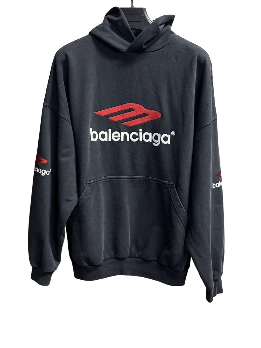 Balenciaga Balenciaga Tape Logo Hoodie Size S | Grailed
