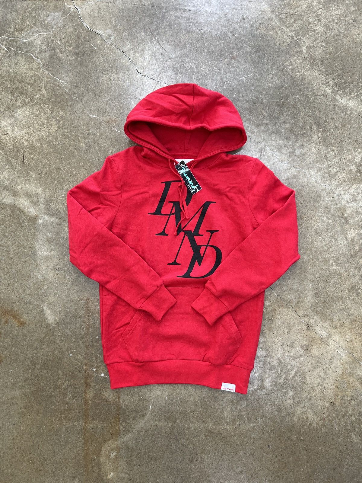 Diamond Supply Co. Diamond Supply Serif Jrs Hoodie Red Medium Size US M / EU 48-50 / 2 - 2 Thumbnail