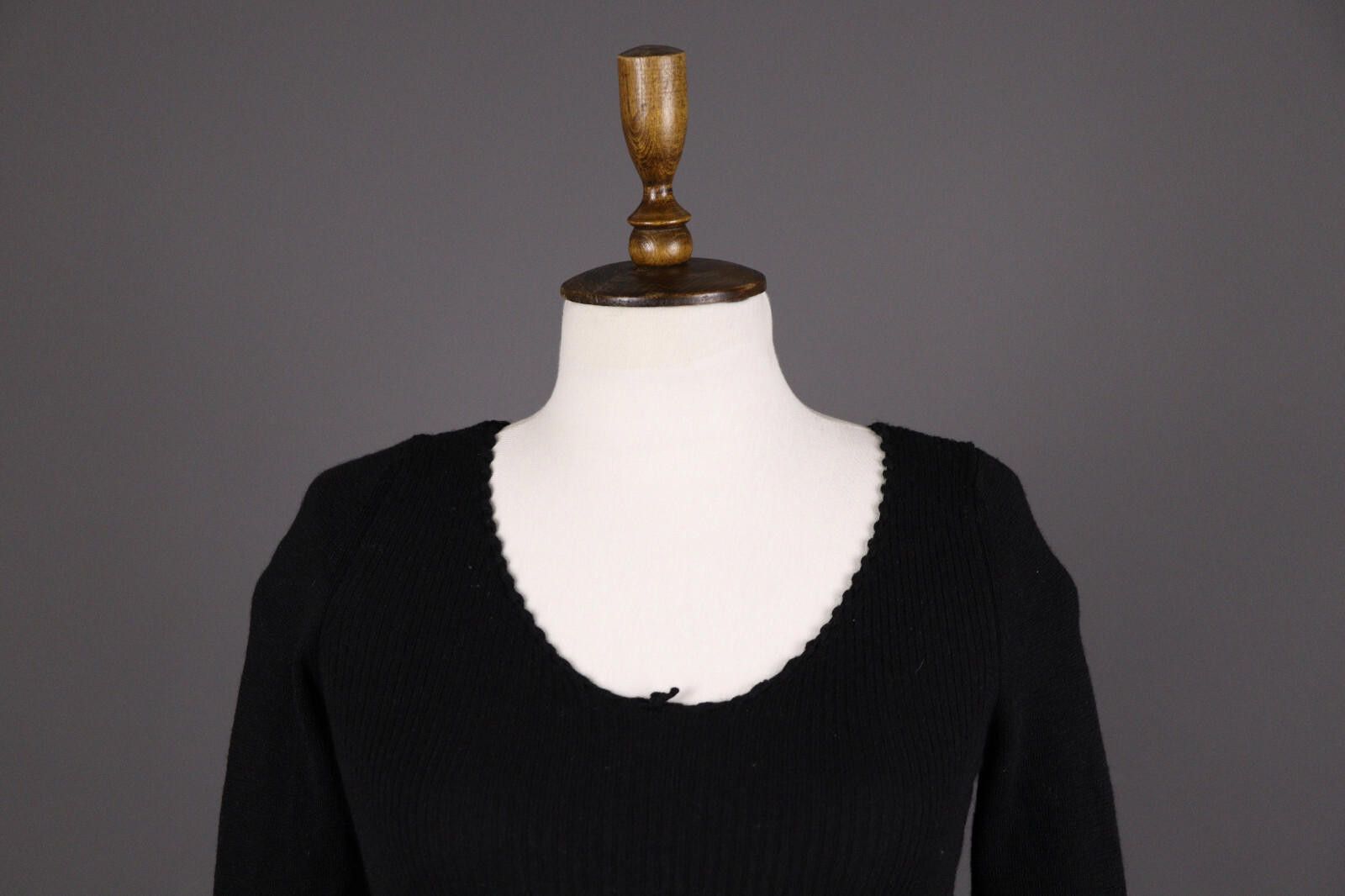 Transit Transit Par Such 400 Wool Black Tigh Knit Sweater Size 4 Size S / US 4 / IT 40 - 2 Thumbnail