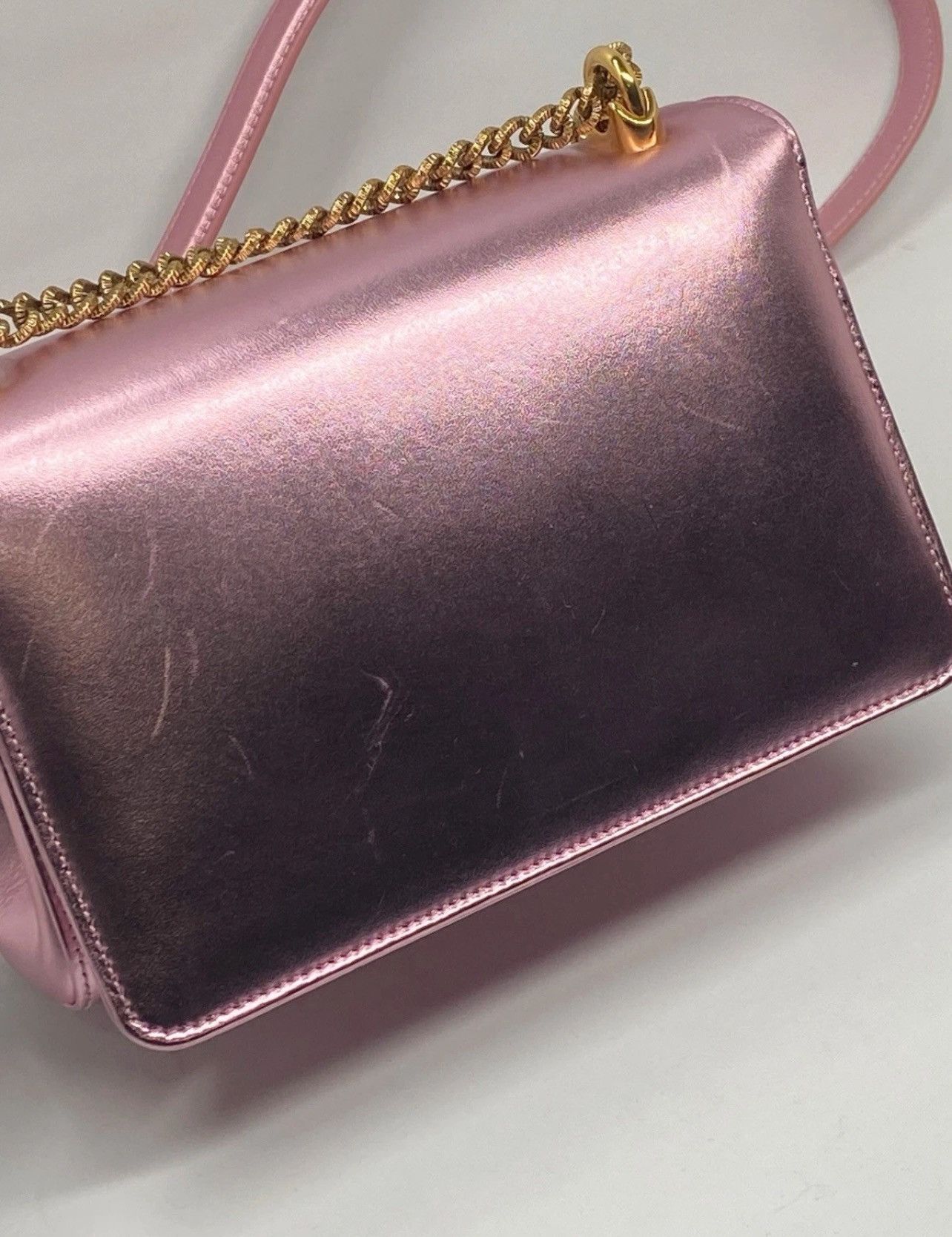Dolce & Gabbana Dolce & Gabbana Devotion metallic leather shoulder bag Size ONE SIZE - 9 Thumbnail