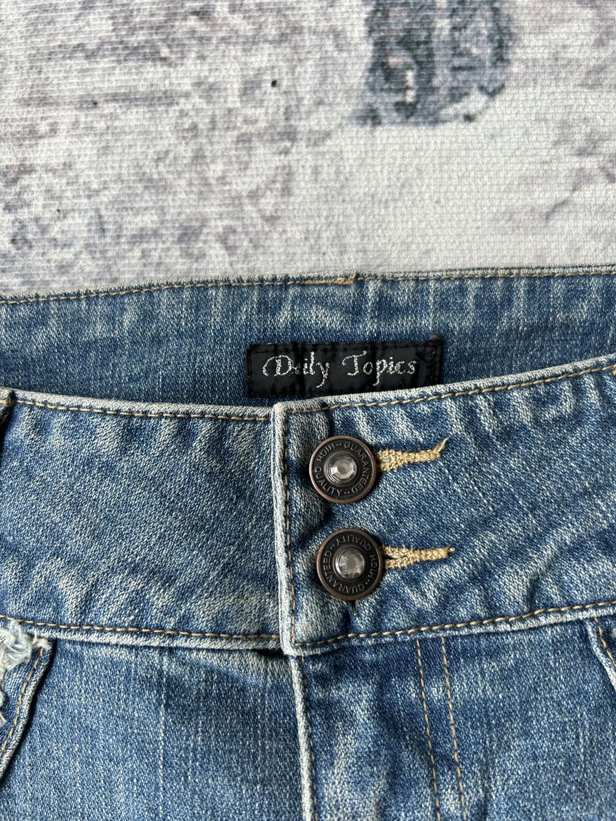 If Six Was Nine Y2k Flared Diamond Jeans Size US 30 / EU 46 - 9 Thumbnail