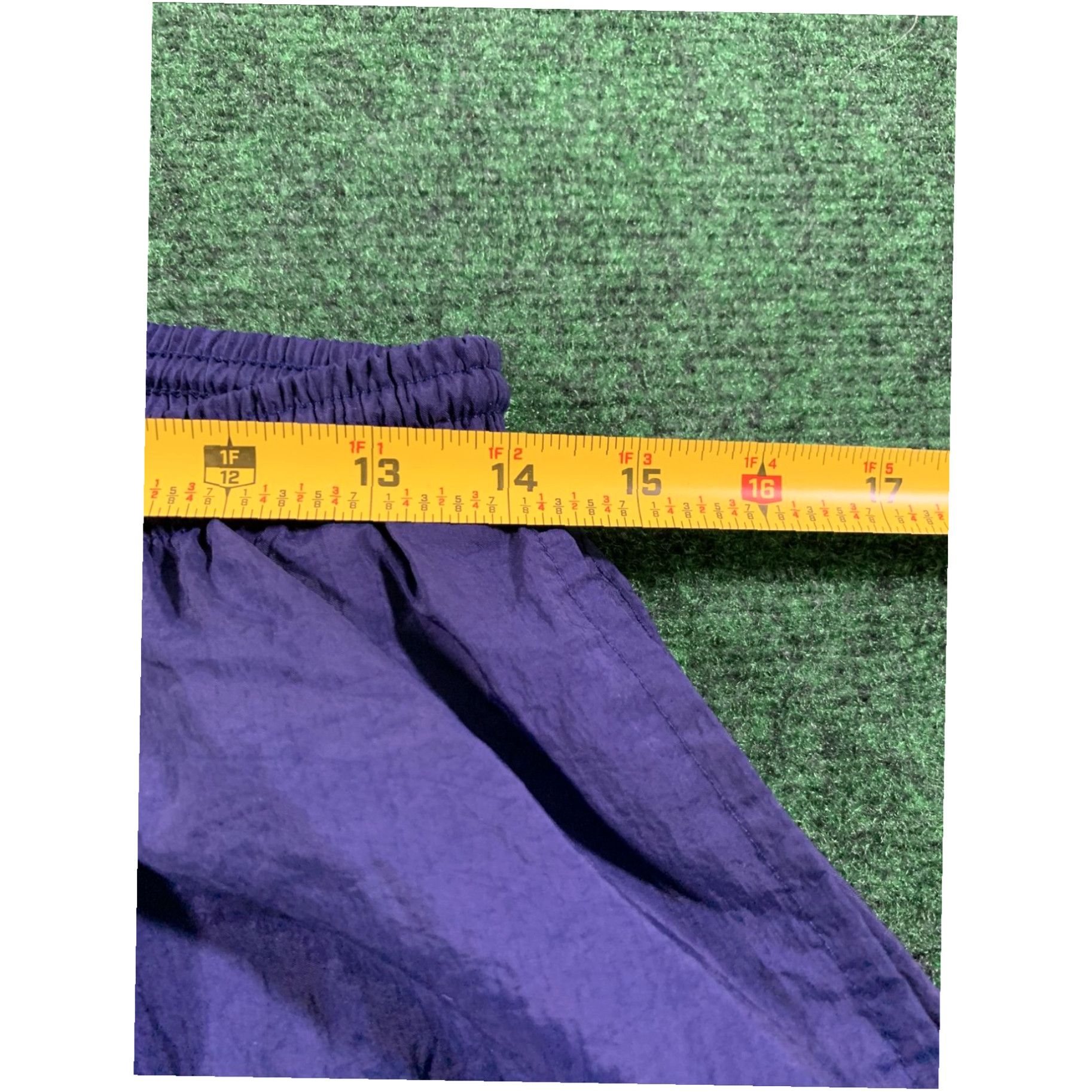 Nike Vintage 90s Nike Navy Silver Tag Running Pants Mens L Navy Nylon Joggers Size US 36 / EU 52 - 6 Thumbnail