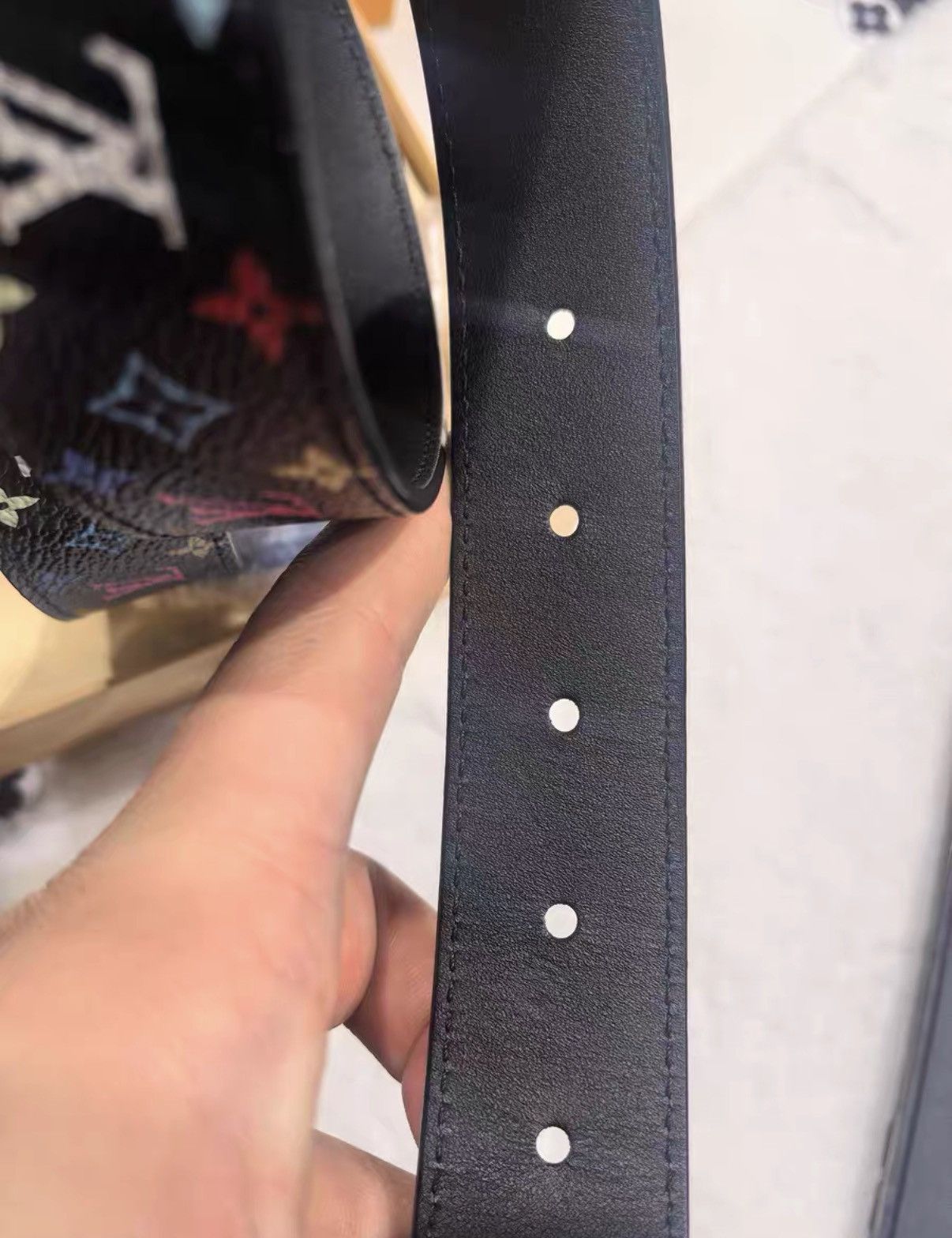 Louis Vuitton Louis Vuitton black monogram multicolour belt J38 Size ONE SIZE - 3 Thumbnail