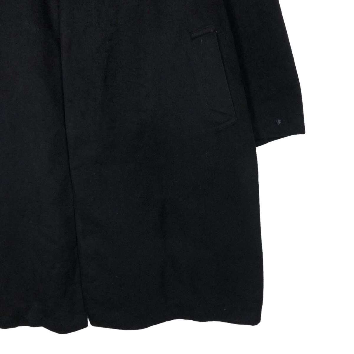 Issey Miyake Rich Black Vintage Wool Long Jacket Herringbone DonatoVinci Size US L / EU 52-54 / 3 - 6 Thumbnail