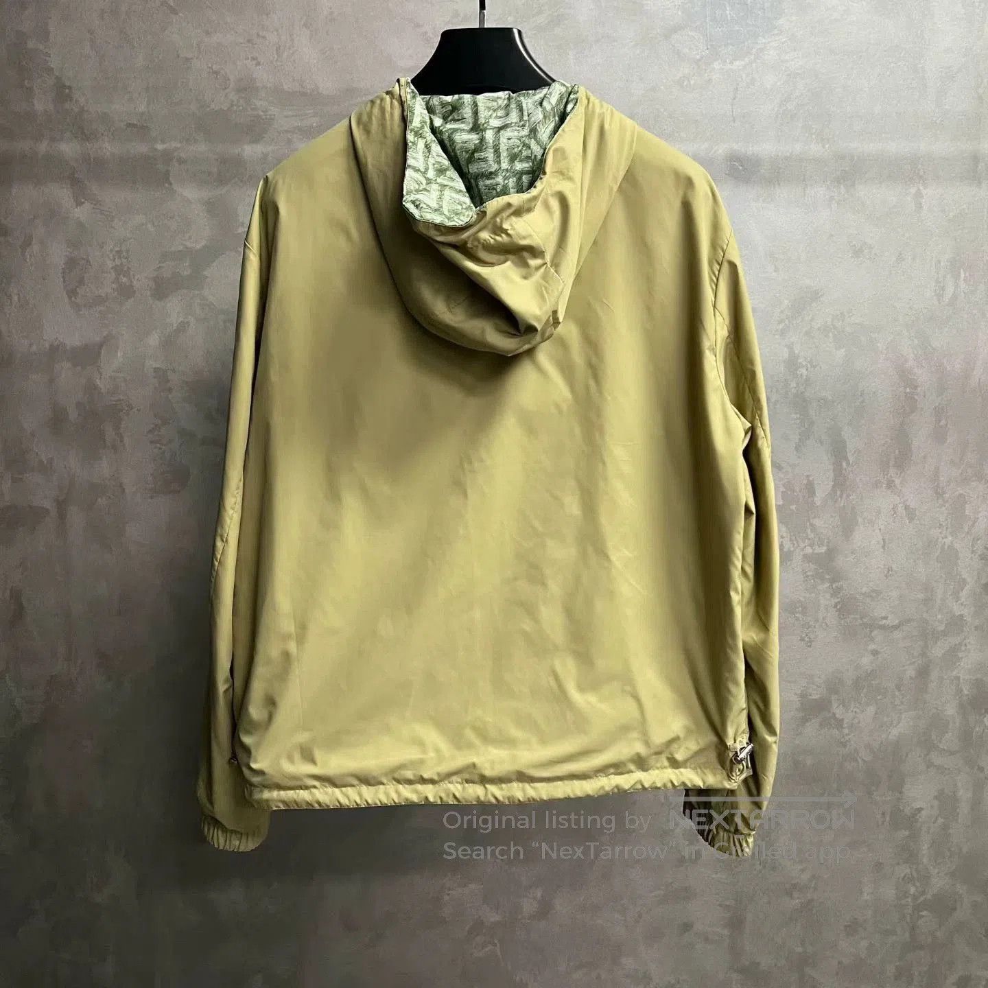 Fendi reversible green printed hooded jacket. Size US L / EU 52-54 / 3 - 7 Thumbnail