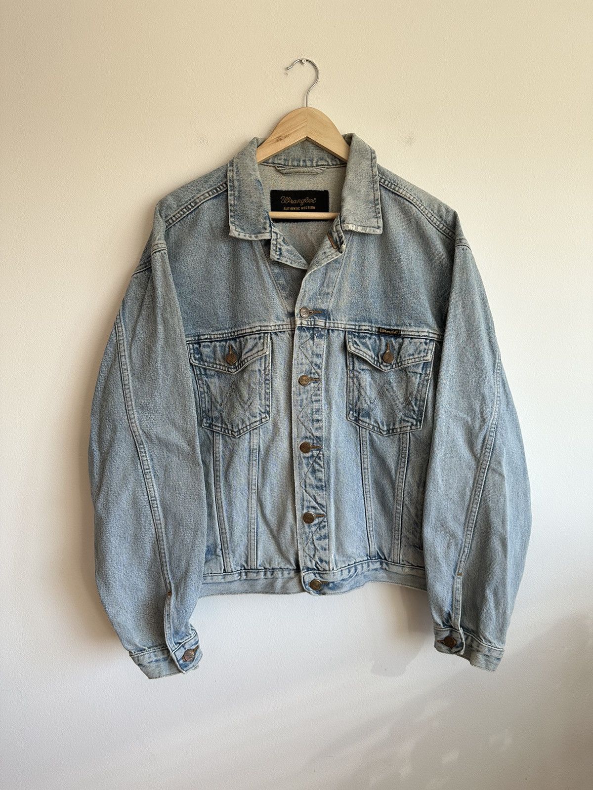 Wrangler denim jacket vintage streetwear