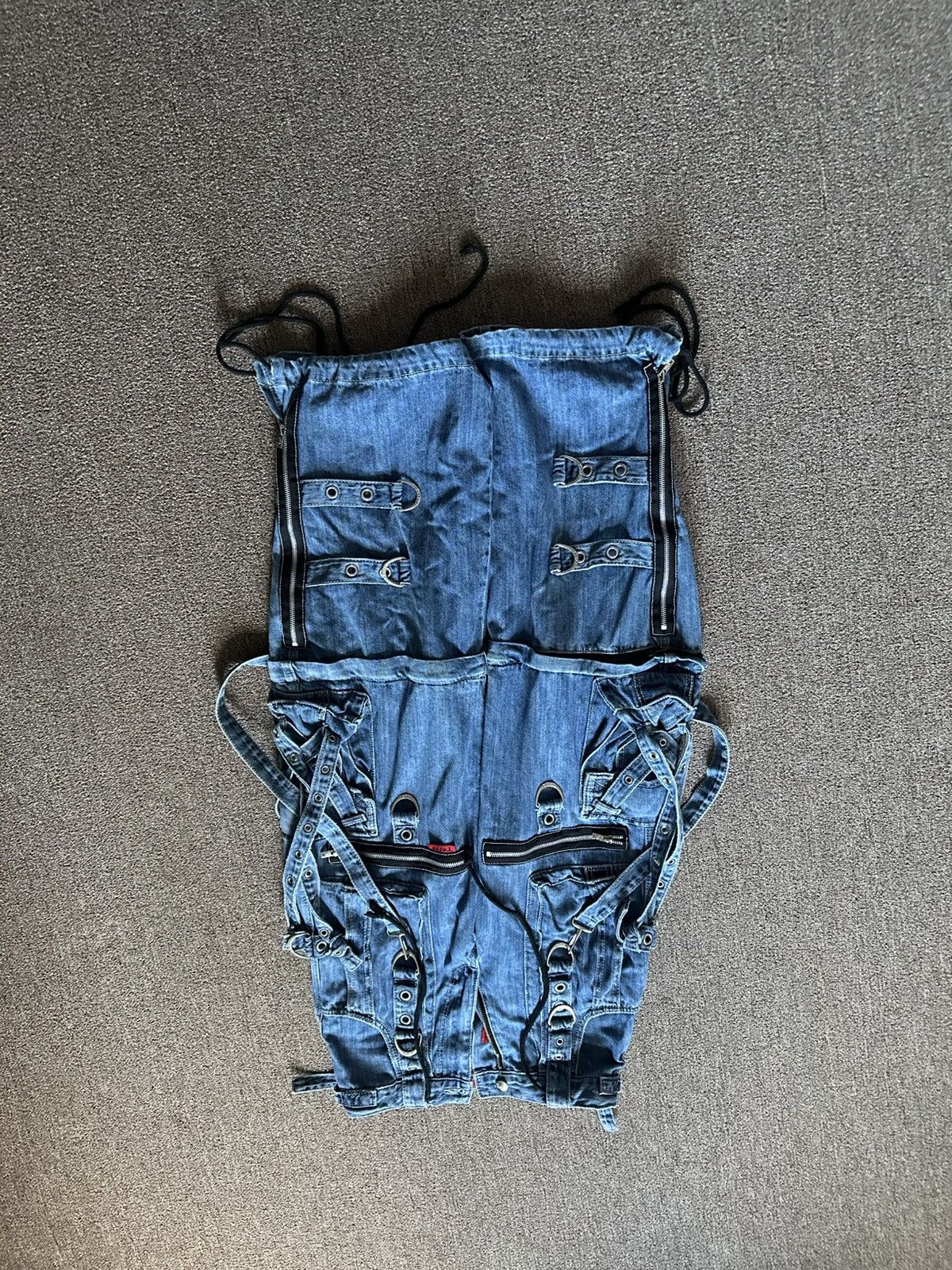 Tripp NYC Tripp NYC Denim X Strap Pants [Light Blue] XXS Size 26" / US 2 / IT 38 - 17 Thumbnail