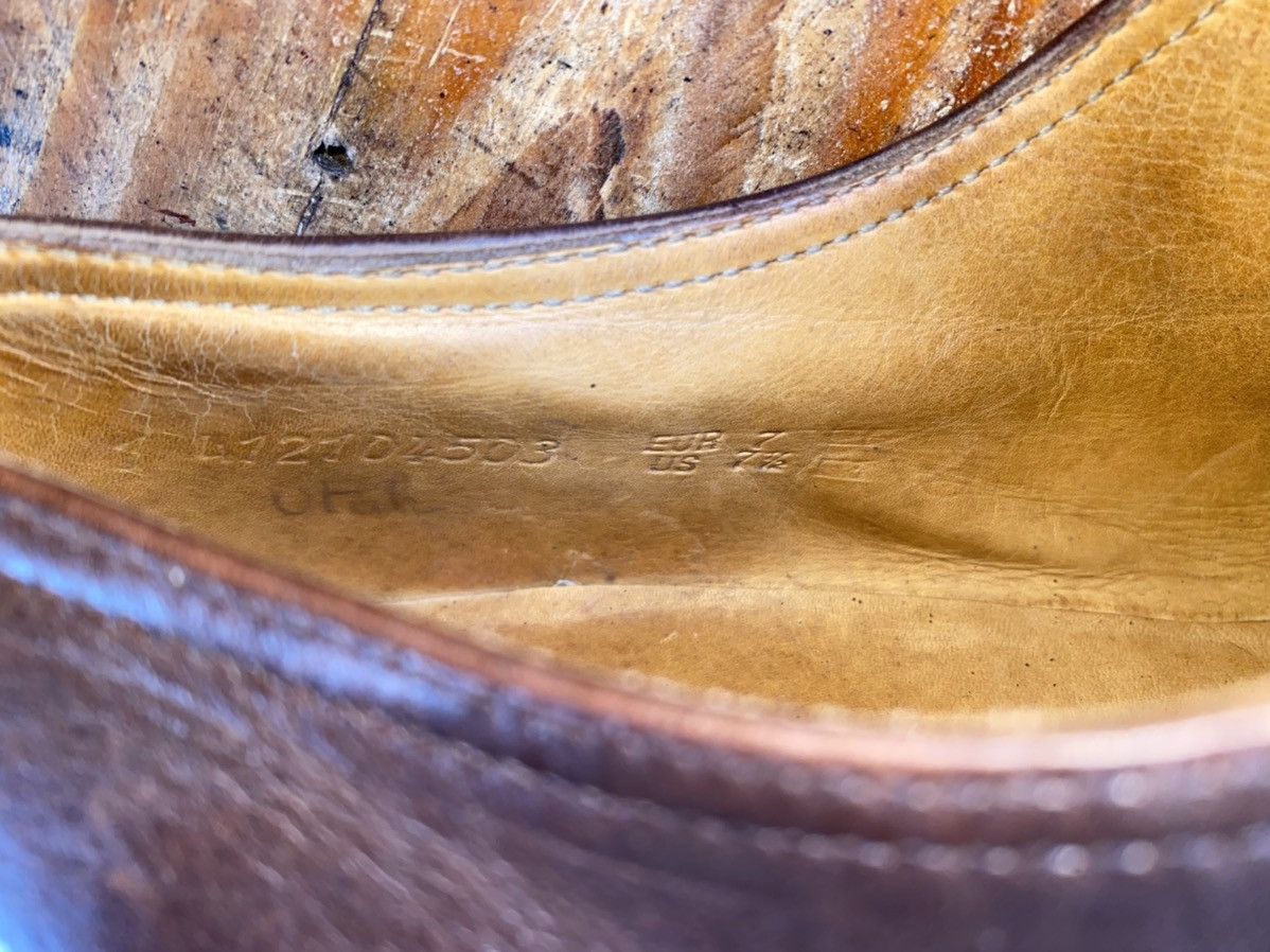 John Lobb John lobb plain toe blucher brown derby leather shoes uk 7 Size US 7.5 / EU 40-41 - 14 Thumbnail