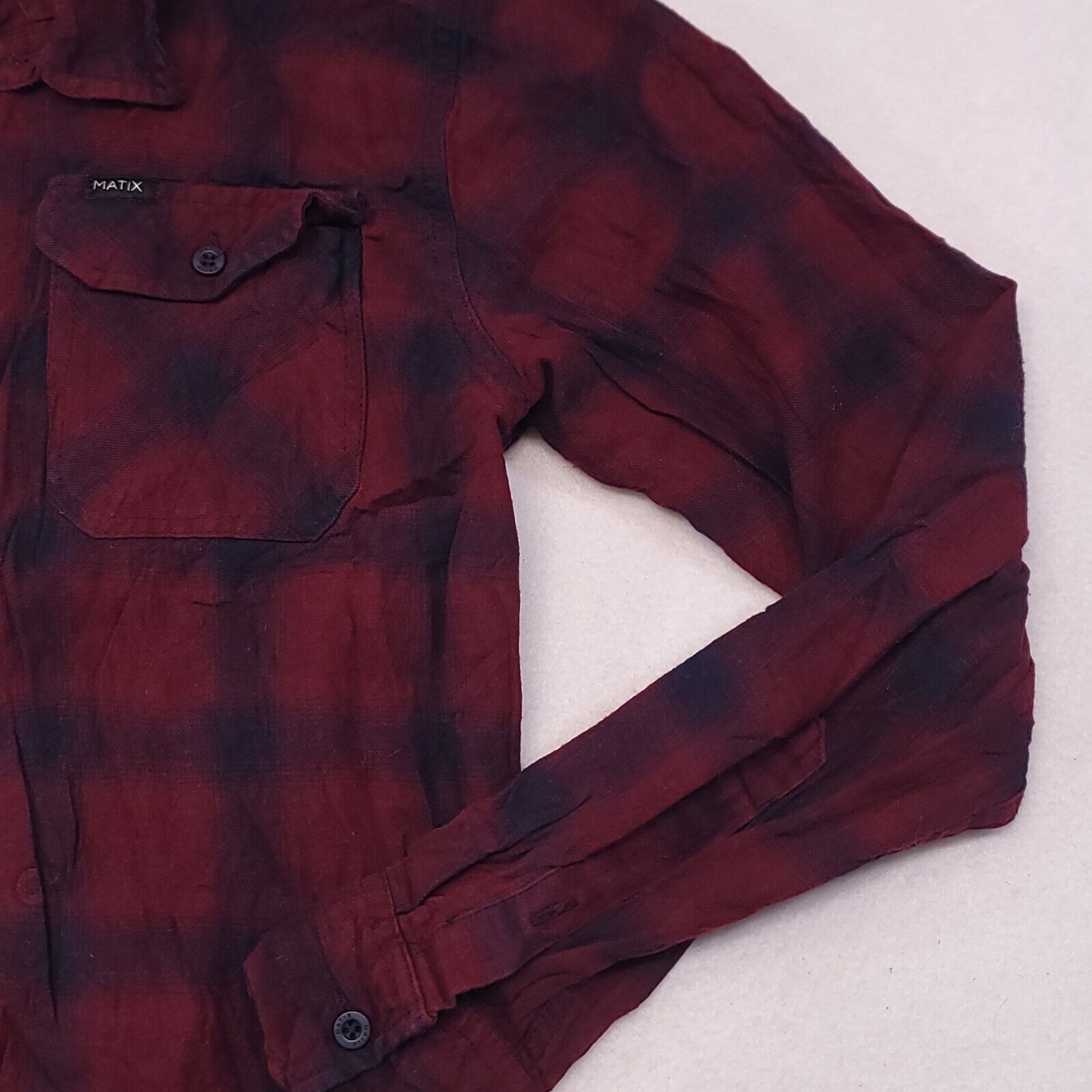 Matix Matix Tartan Flannel Button Up Shirt Mens Size Small S Red Size US S / EU 44-46 / 1 - 6 Thumbnail