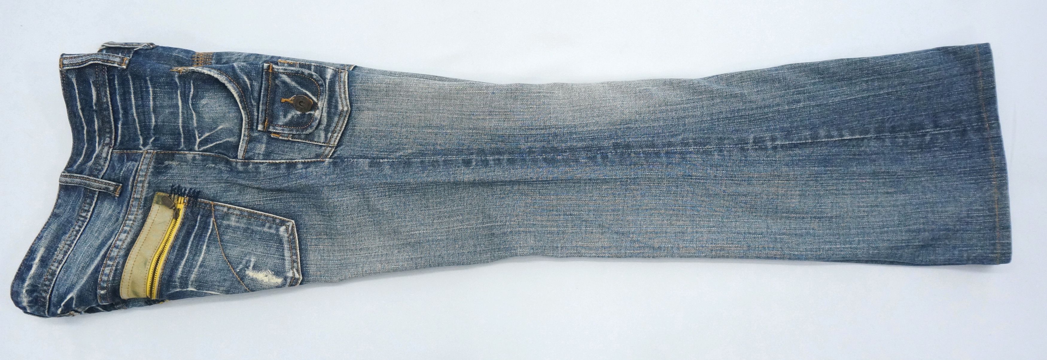 🔥 Japan Back Number Lowrise Flared Women Bush Jeans 🔥