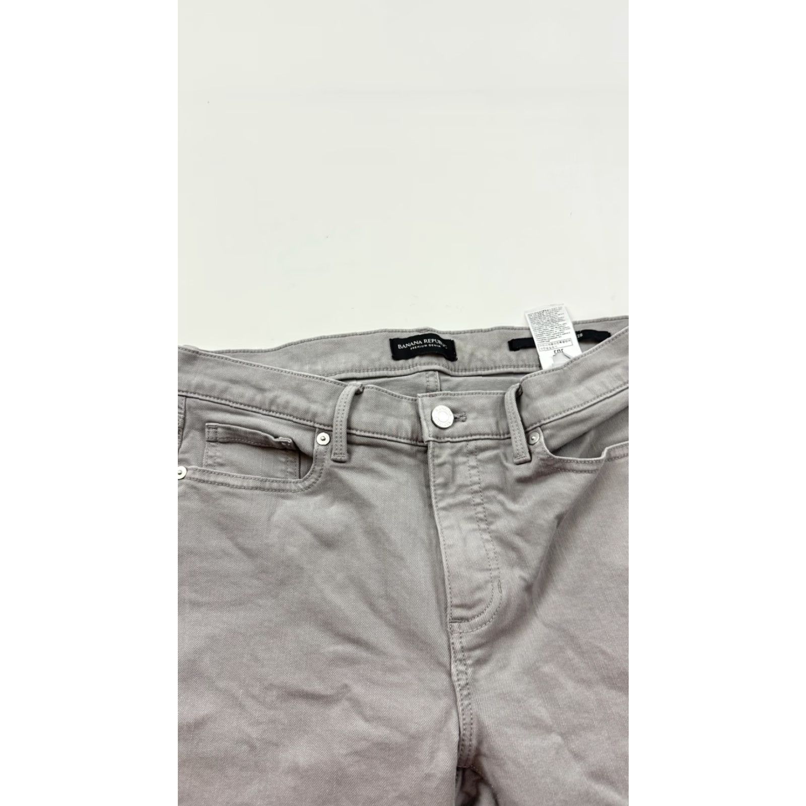 Banana Republic Banana Republic Jeans 28 Gray Slim Straight Premium Denim Stretch Mens Size US 28 / EU 44 - 3 Thumbnail