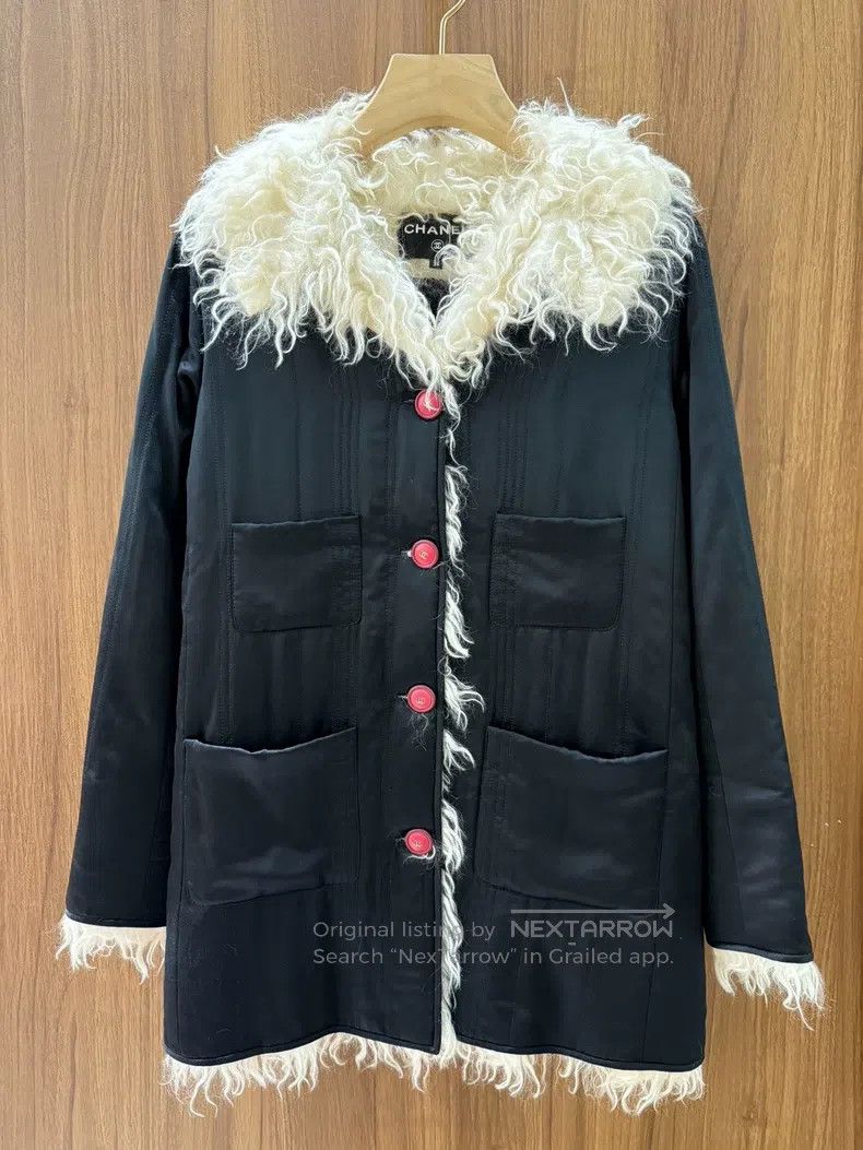 Chanel Chanel Black silk satin lambskin coat Size XXS / US 00 / IT 34 - 1 Thumbnail