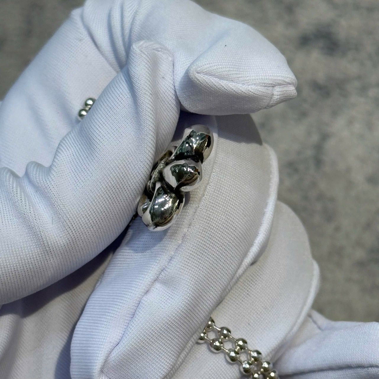 Chrome Hearts Chrome Hearts One Ball BS Fleur Silver Necklace Size ONE SIZE - 7 Thumbnail