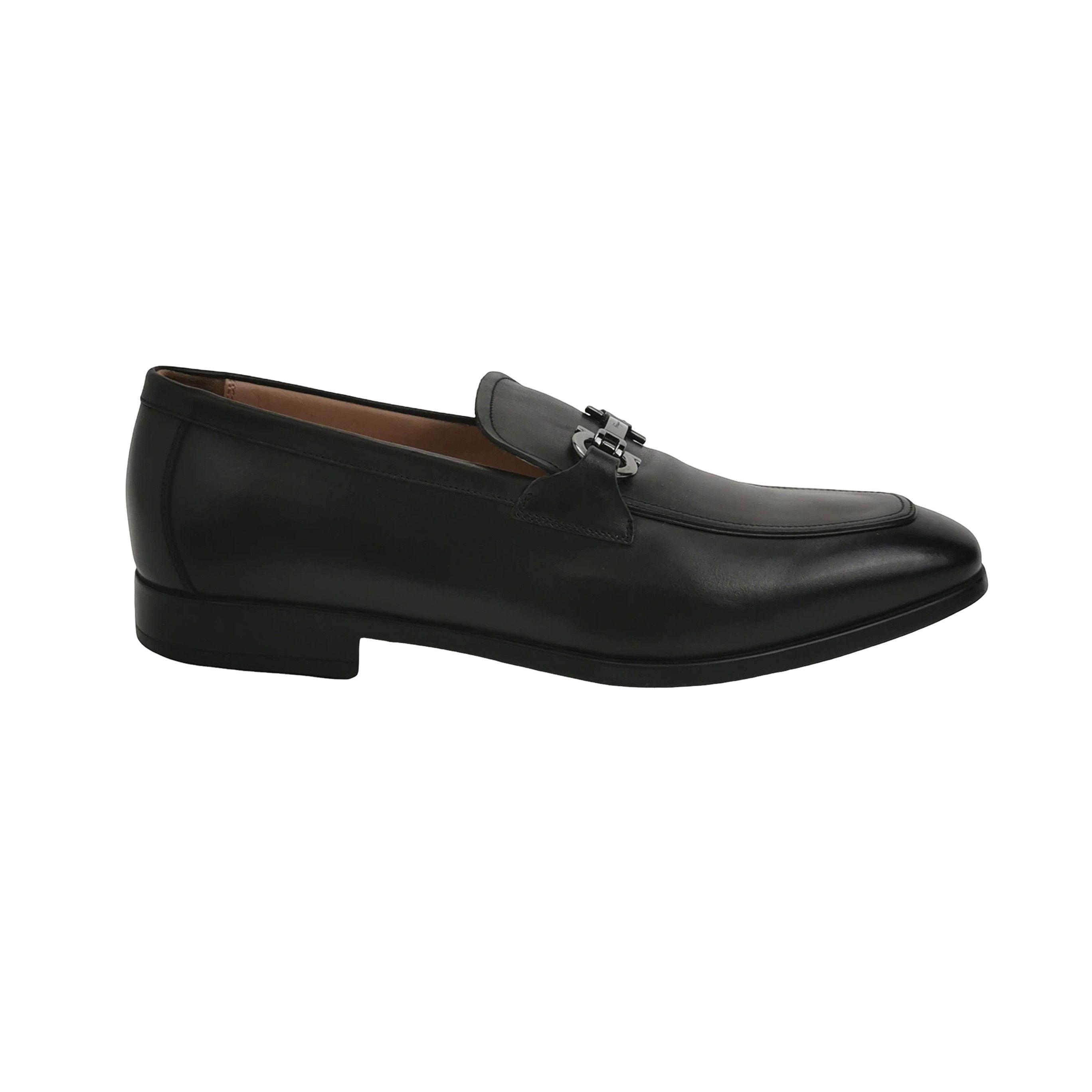 Salvatore Ferragamo Salvatore Ferragamo Gancini Leather Loafers 43.5 Size US 10 / EU 43 - 1 Thumbnail
