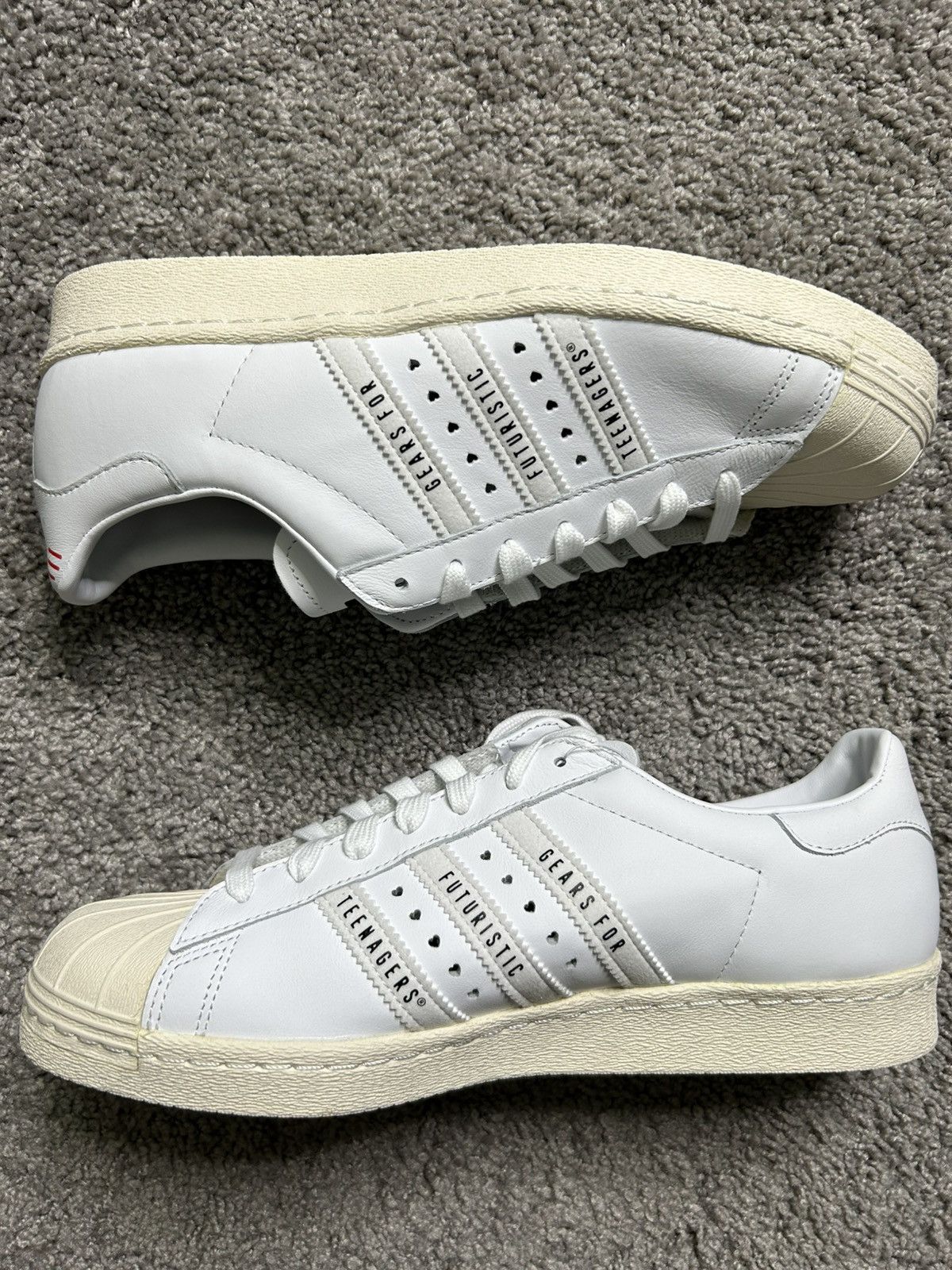 Adidas Adidas Superstar Human Made White Size 10 Size US 10 / EU 43 - 3 Thumbnail