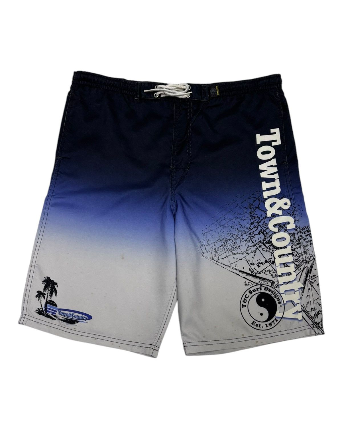 Japanese Brand Vintage T&C Surf Designs Two Tone Beach Pants TOWN & COUNTRY Size US 38 / EU 54 - 3 Thumbnail