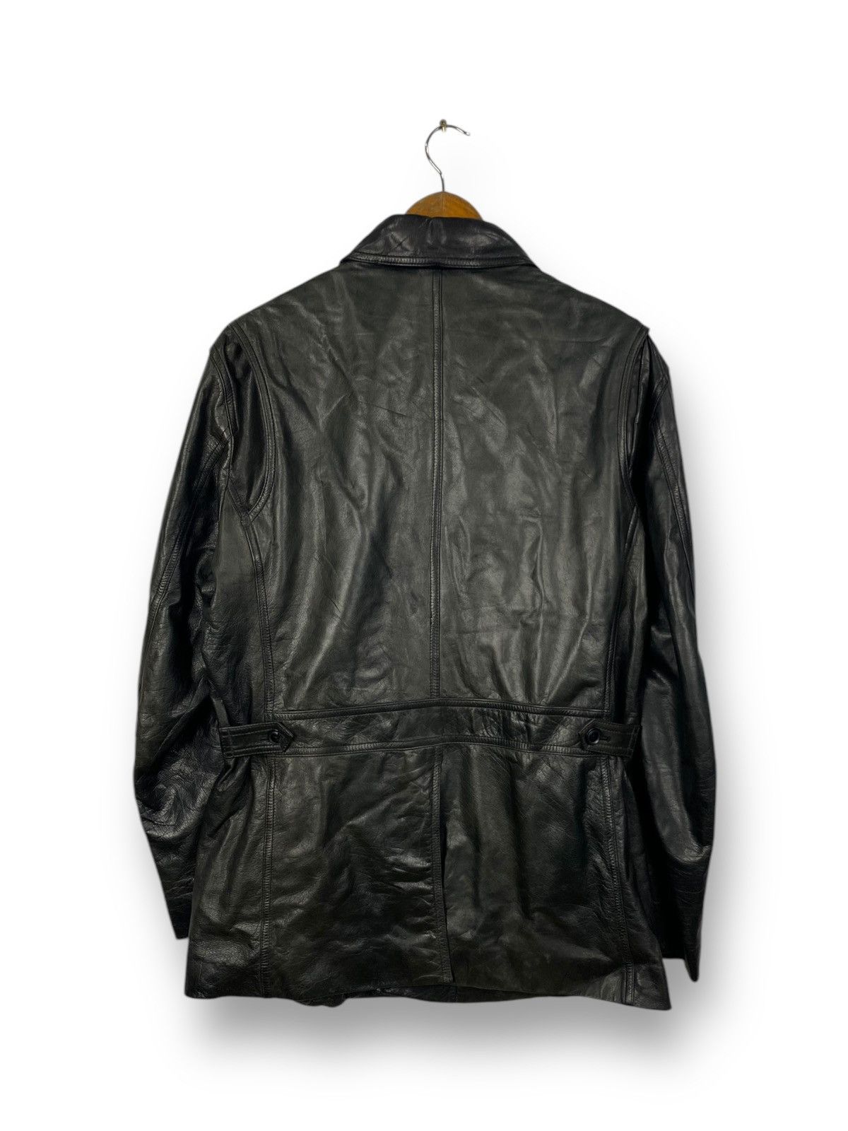 Genuine Leather × Leather Vintage Elle Homme Genuine Leather Topcoat Jacket. #E3 Size US M / EU 48-50 / 2 - 8 Thumbnail