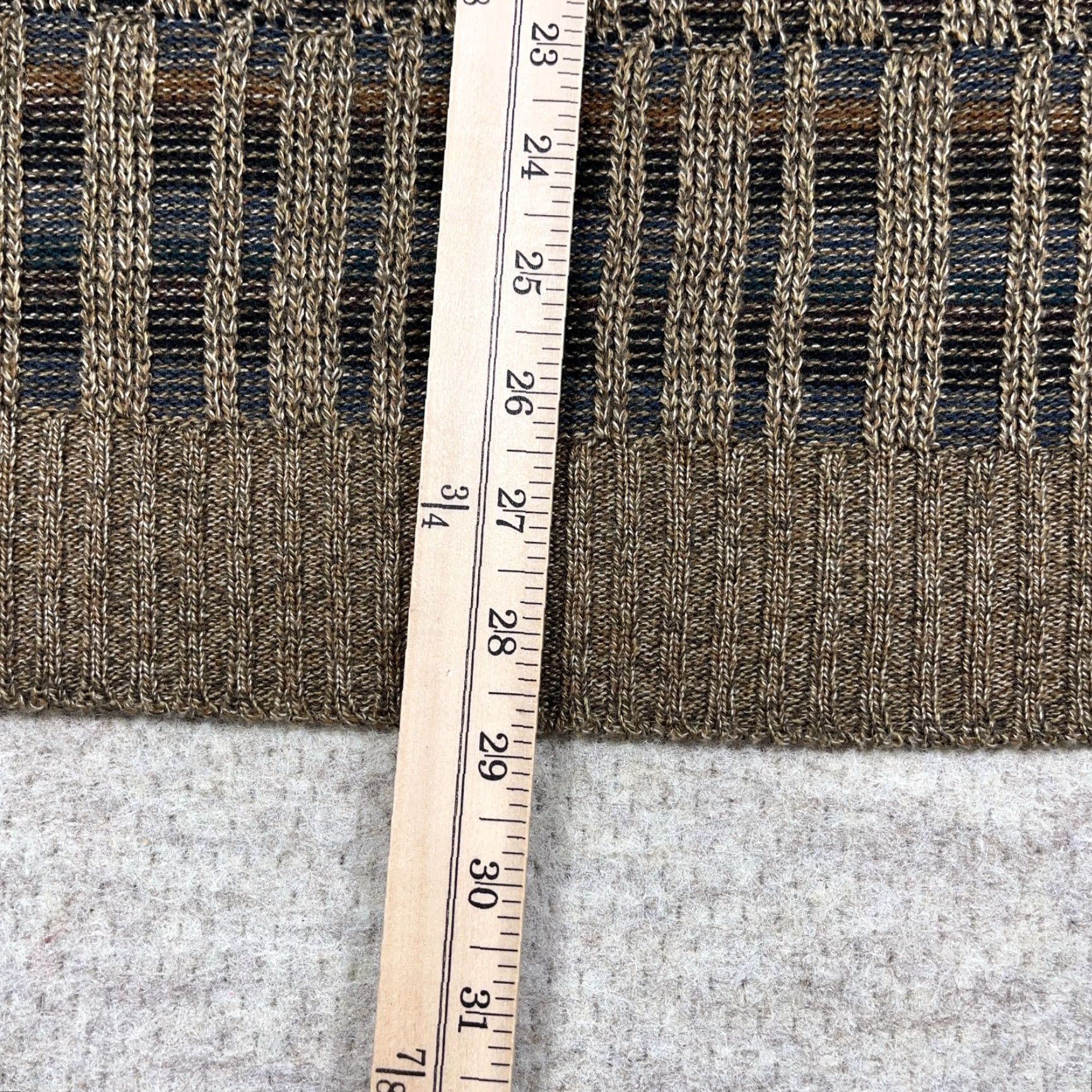 Vintage VINTAGE TownCraft Men's Sweater Shirt 2XLT Brown Geometric Acrylic Knit Crew Neck Heavyweight Pullover Retro 80s 90s Grade Cosby Grandpa Style Mens Size US XXL / EU 58 / 5 - 6 Thumbnail