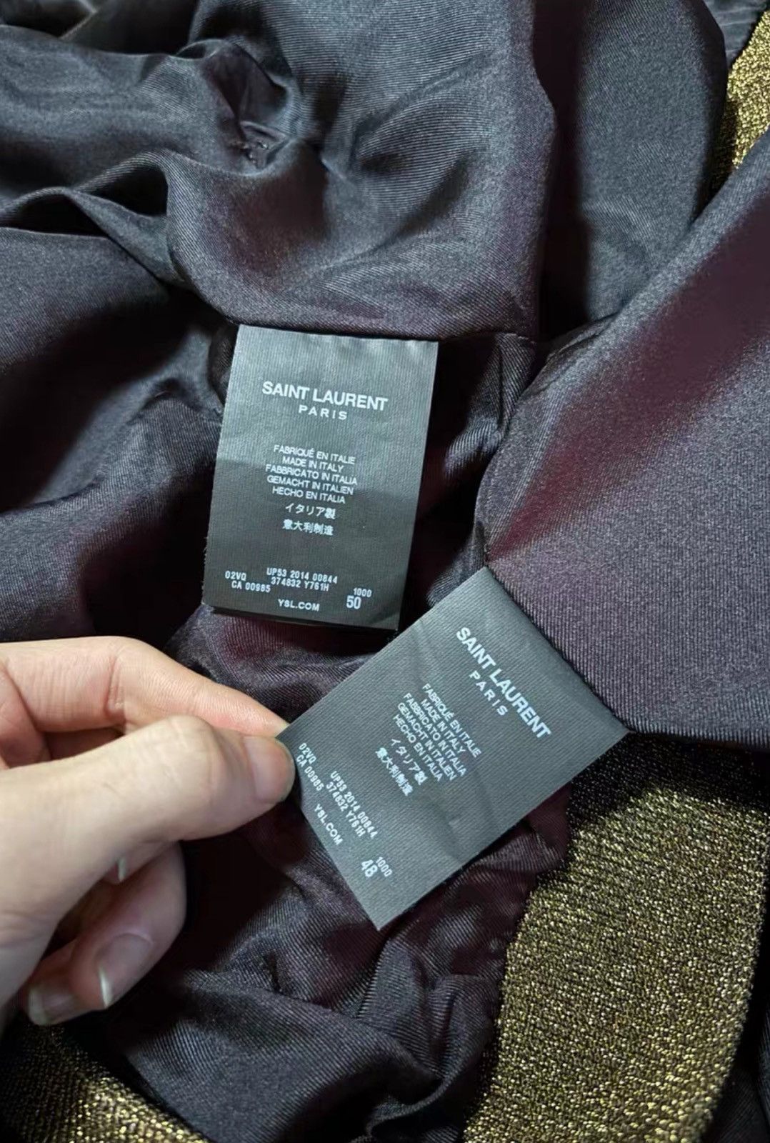 Saint Laurent Paris Saint Laurent SLP 2015SS Black Fireworks Jacket Size US M / EU 48-50 / 2 - 6 Thumbnail