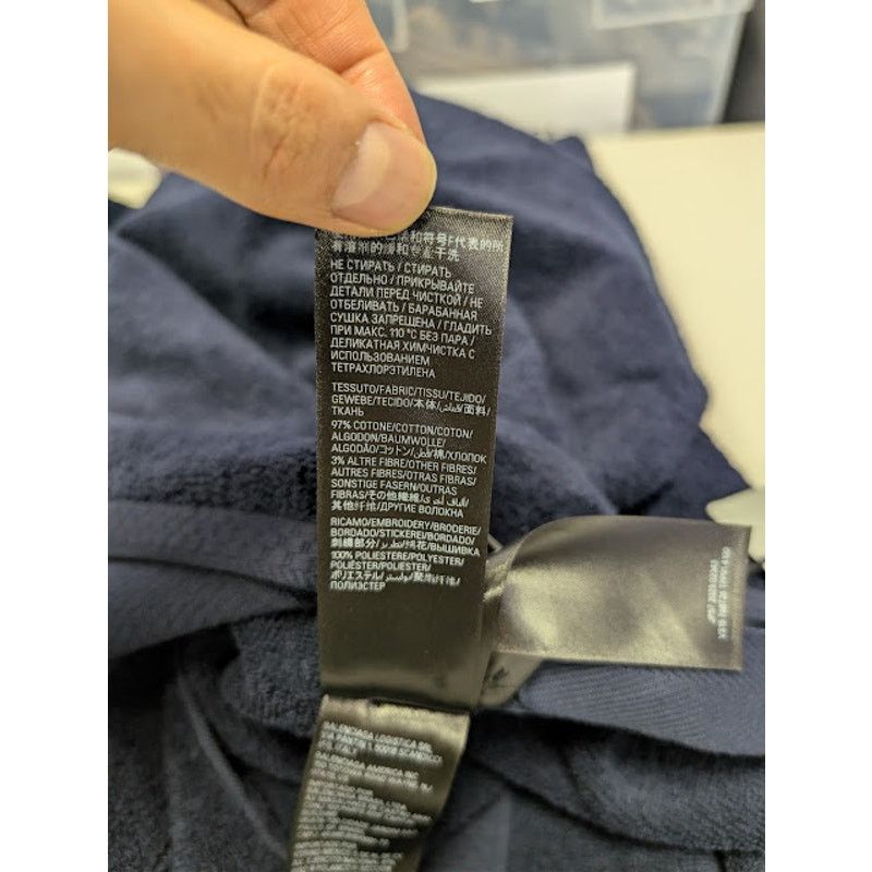 Balenciaga o1rshd1 Size: M / Cotton Skirt Towel in Dark Navy Blue Size 32 - 21 Thumbnail