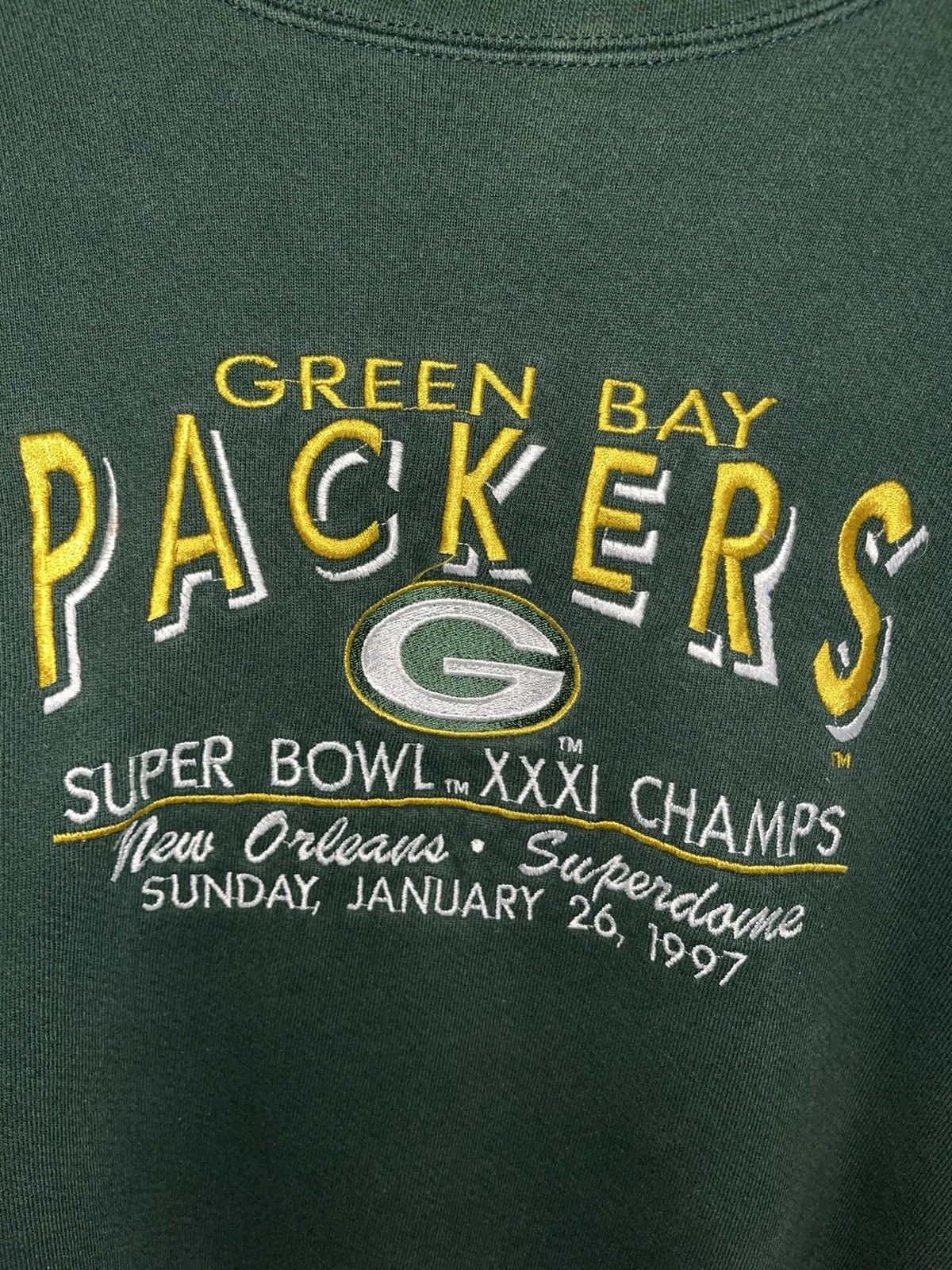 Logo Athletic × Vintage Green Bay Packers Sweatshirt Size US XL / EU 56 / 4 - 2 Thumbnail