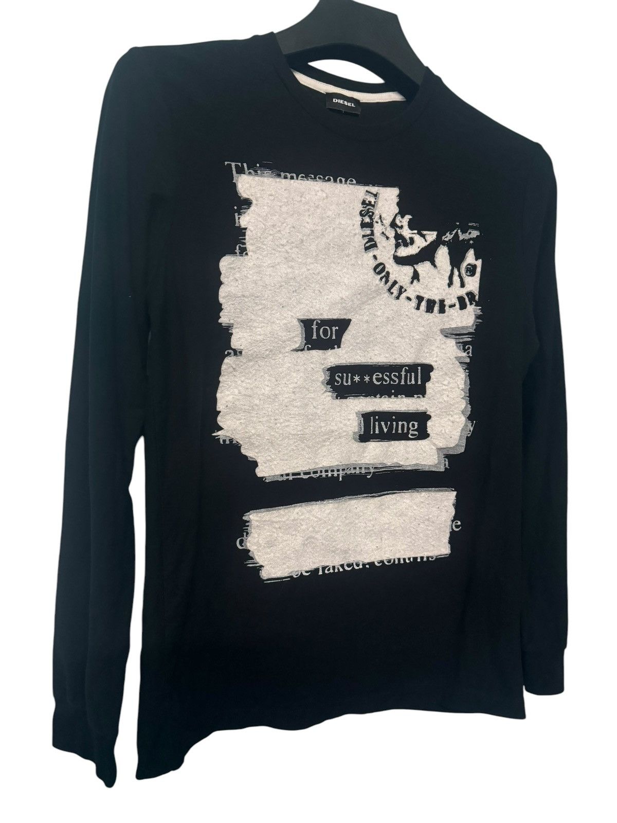Diesel 💥 PUNK DESIGN DIESEL MOHAWK POEMS OFF PRINTED RARE Size US S / EU 44-46 / 1 - 3 Thumbnail