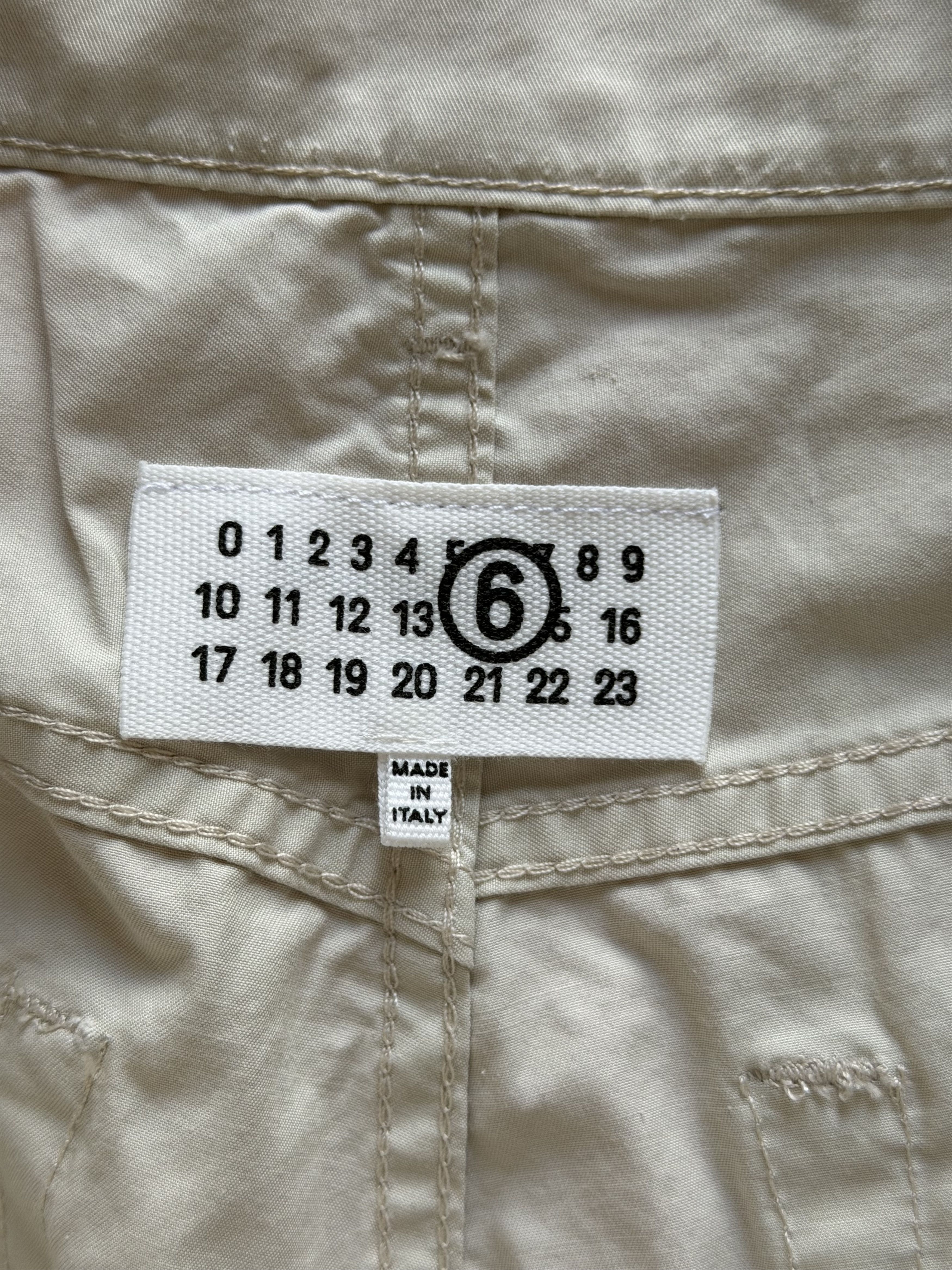 MM6 MM6 Maison Margiela Multi Pocket Cargo Pants in Stone Size US 33 - 7 Thumbnail