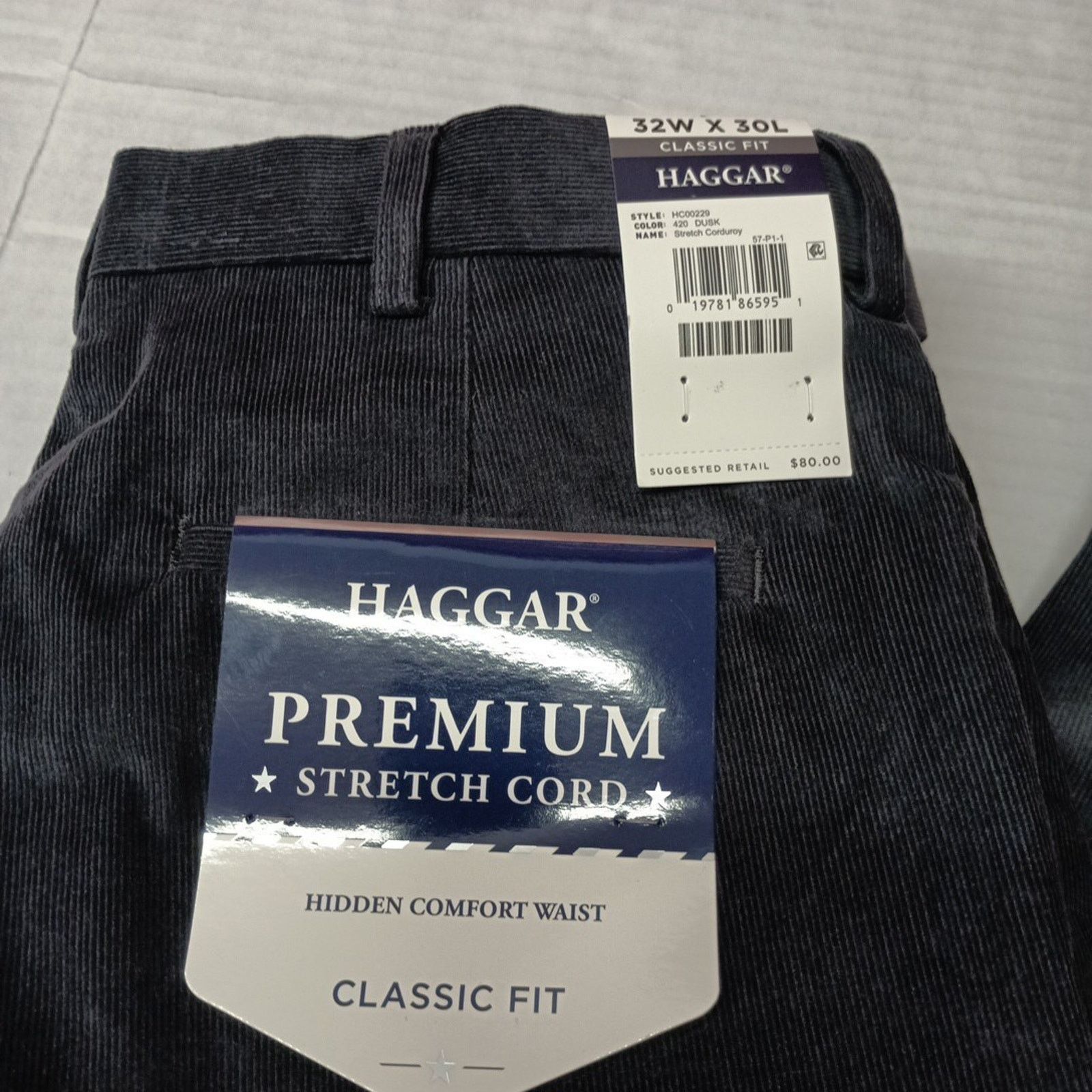 Haggar Haggar Premium Stretch Cord Pants 32x30 Corduroy Classic Fit Size US 32 / EU 48 - 2 Thumbnail
