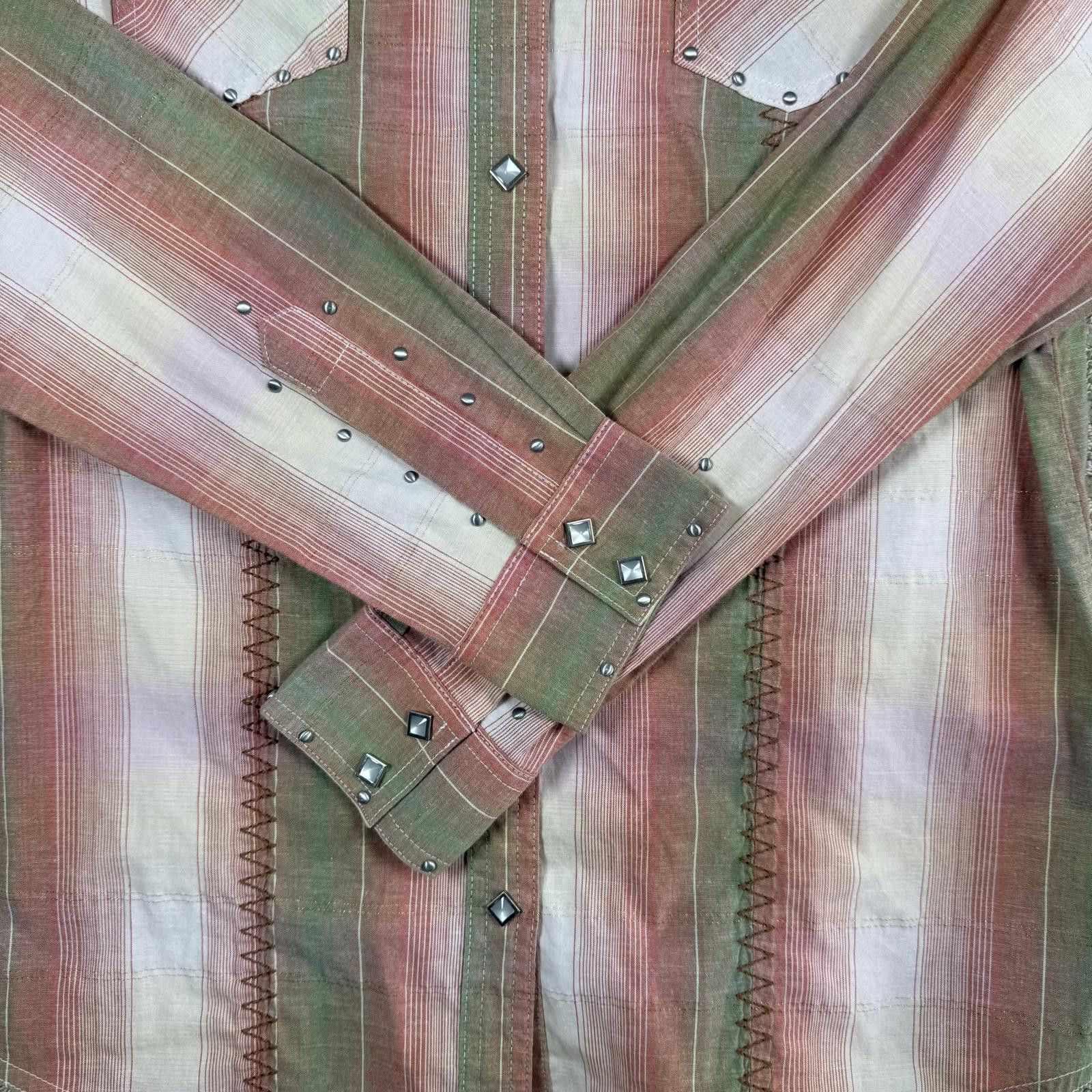 Wrangler Wrangler Western Pearl Snap Shirt Womens M Size M / US 6-8 / IT 42-44 - 3 Thumbnail