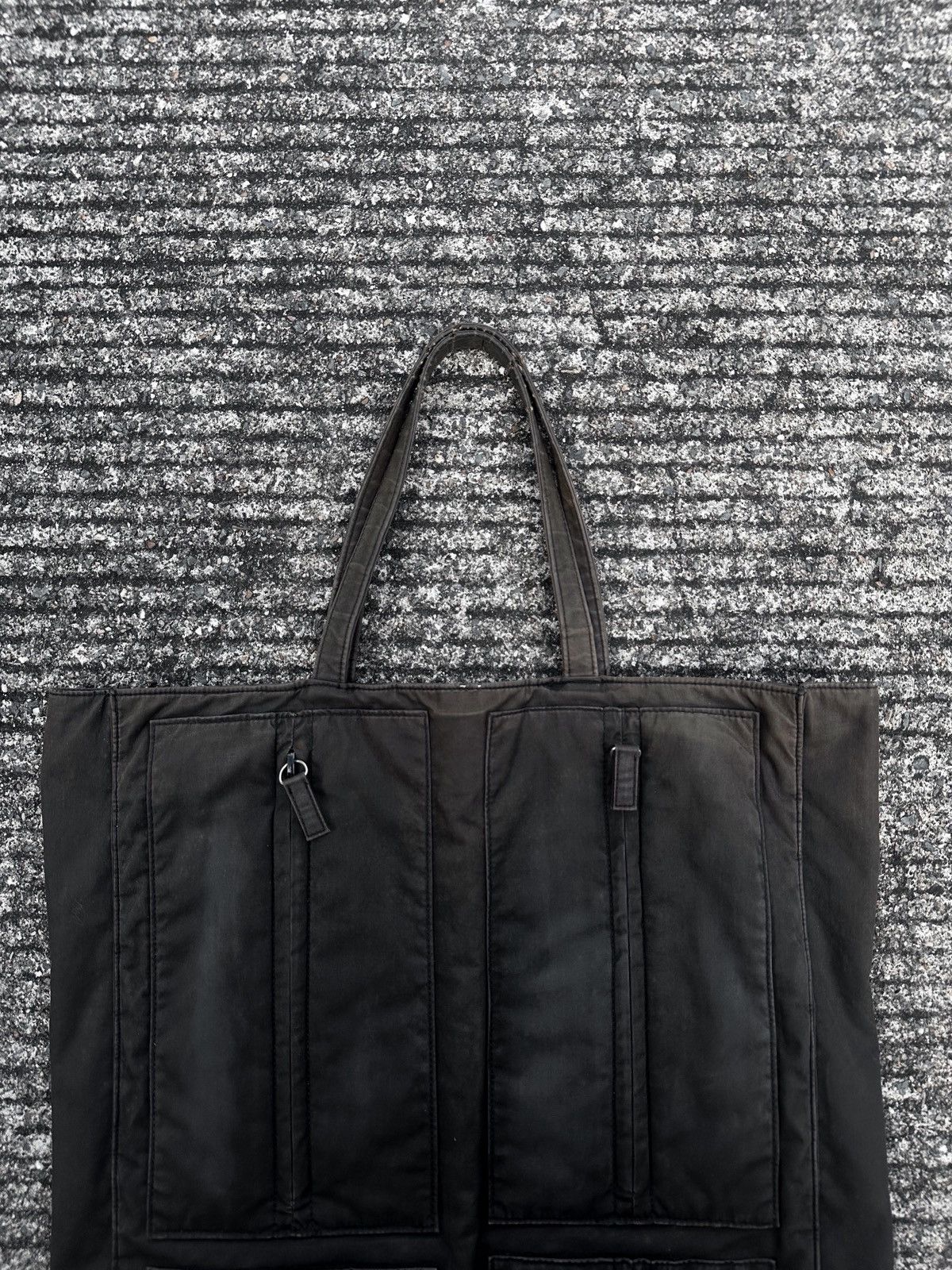 Helmut Lang Helmut Lang vintage cotton multi zip sun faded tote bag Size ONE SIZE - 5 Thumbnail