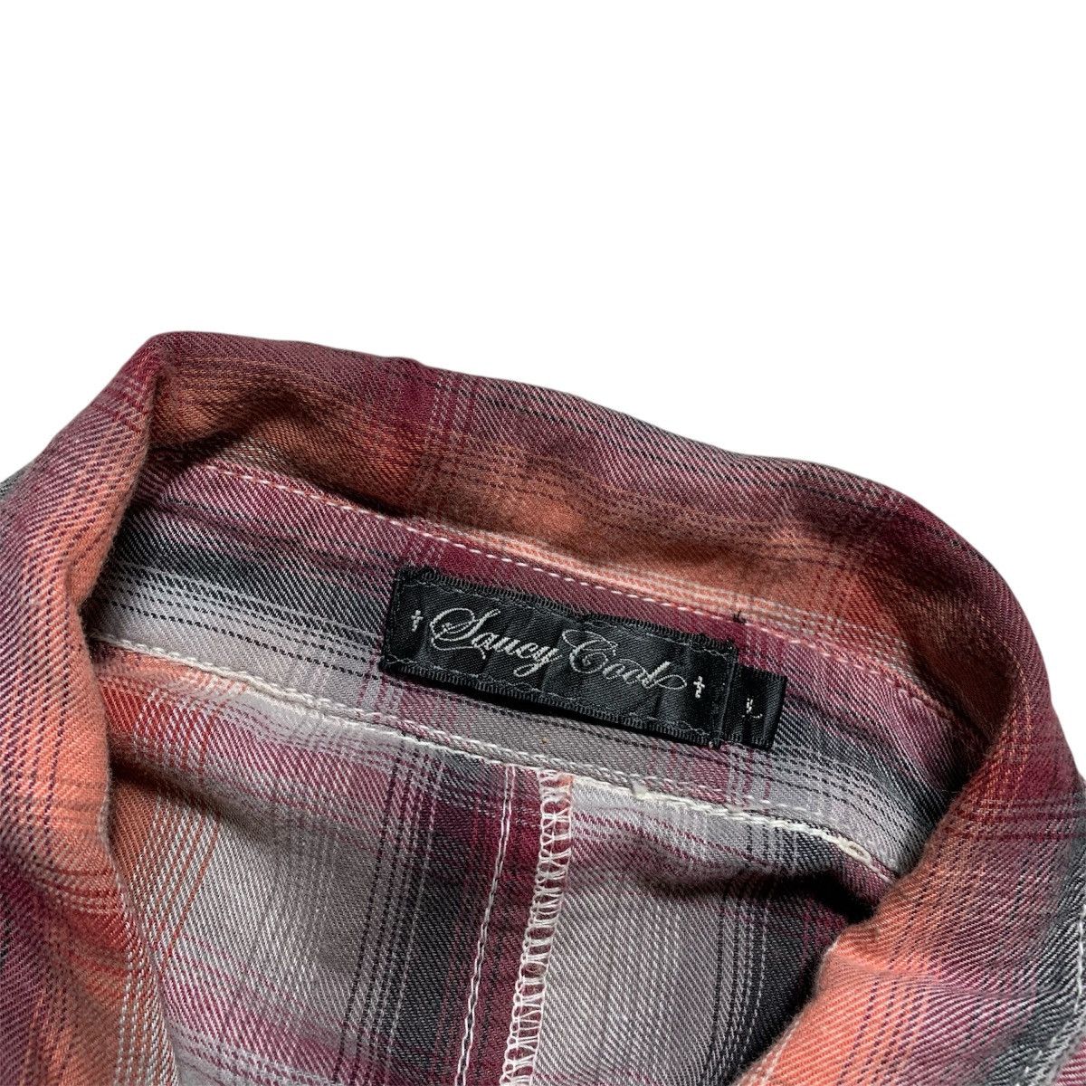 Japanese Brand Vtg Saucy Cool Western Style Flannel Shirt Japanese Brand Size US L / EU 52-54 / 3 - 5 Thumbnail
