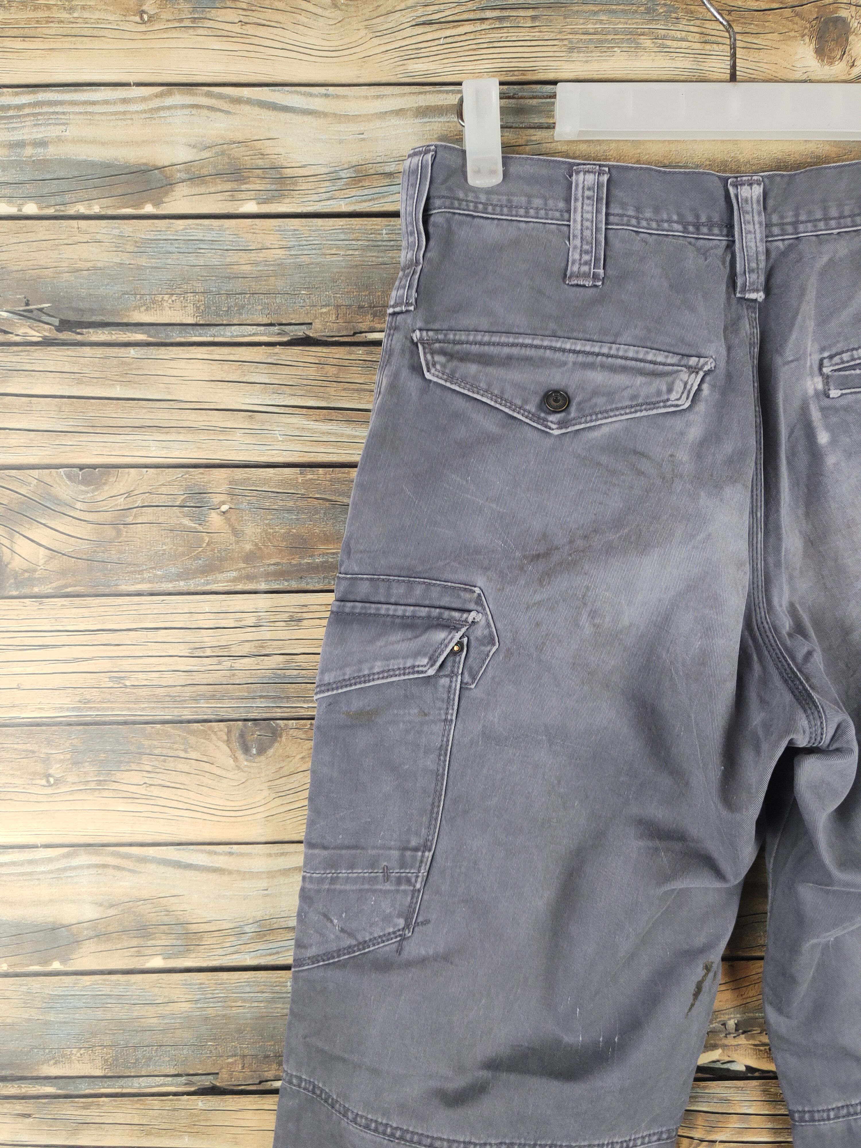 Japanese Brand DL Evenriver Dark Gray Multipocket Cargo Pants #46-272T Size US 29 - 8 Thumbnail