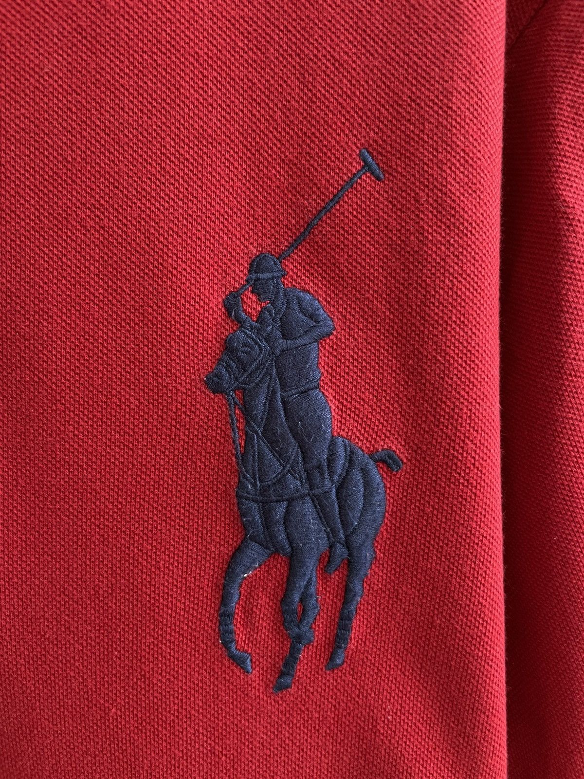 Polo Ralph Lauren × Vintage Polo Ralph Lauren Great Britain 3 Flag PRL Red Polo Shirt Size US XXL / EU 58 / 5 - 9 Thumbnail