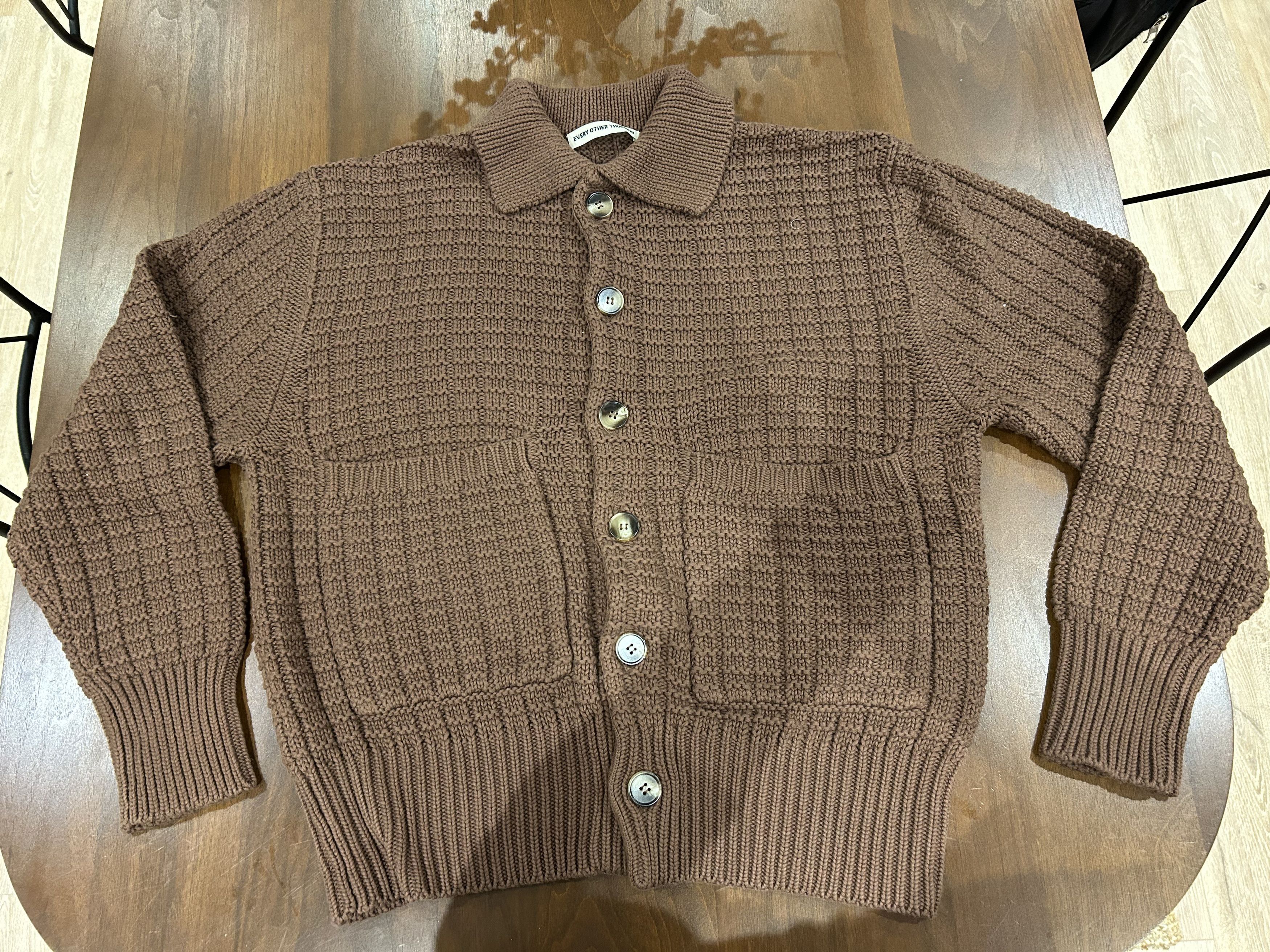 Every Other Thursday Waffle Knit Cardigan Size US S / EU 44-46 / 1 - 1 Thumbnail