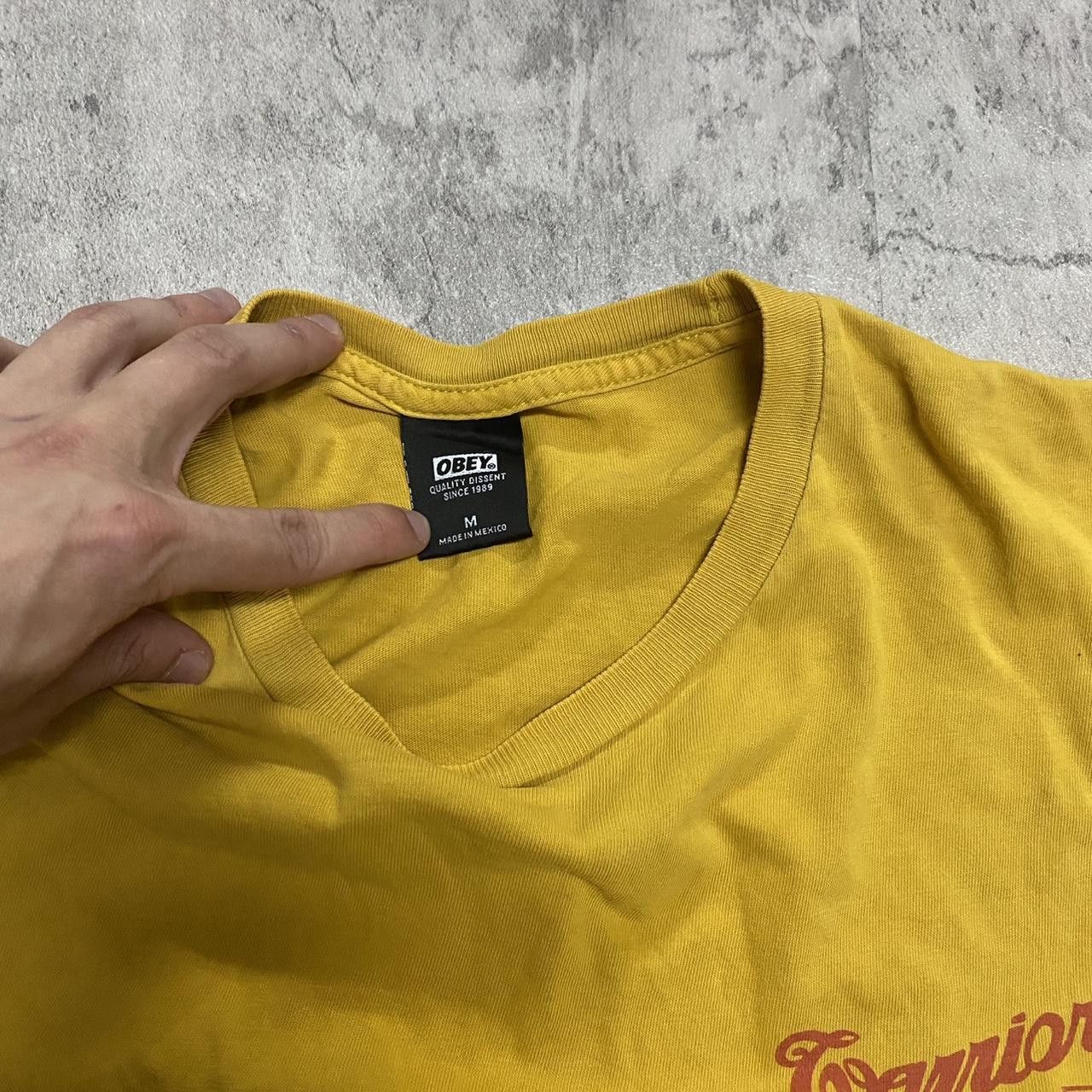 Obey Yellow Obey tee with red accentsskate rap hip hop big Size US M / EU 48-50 / 2 - 3 Thumbnail