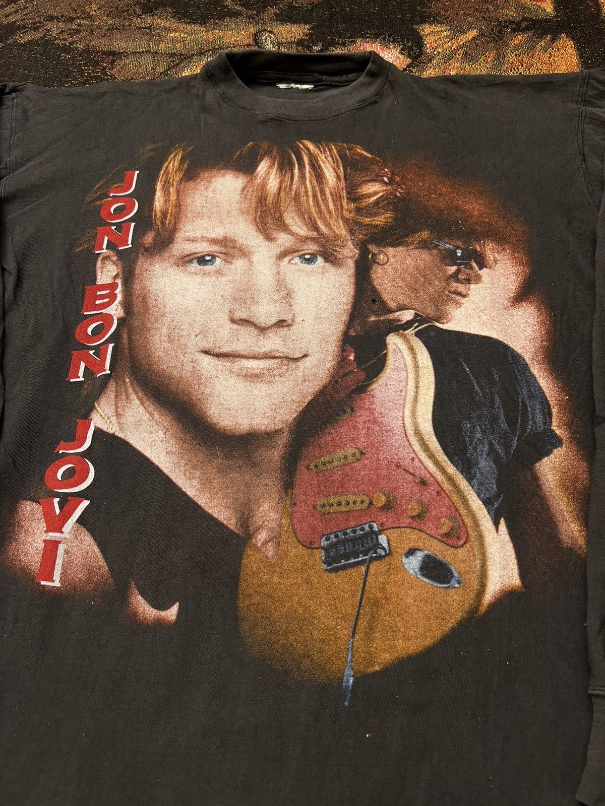 Band Tees Vintage Bon Jovi Parking Lot Bootleg LS Size US L / EU 52-54 / 3 - 2 Thumbnail